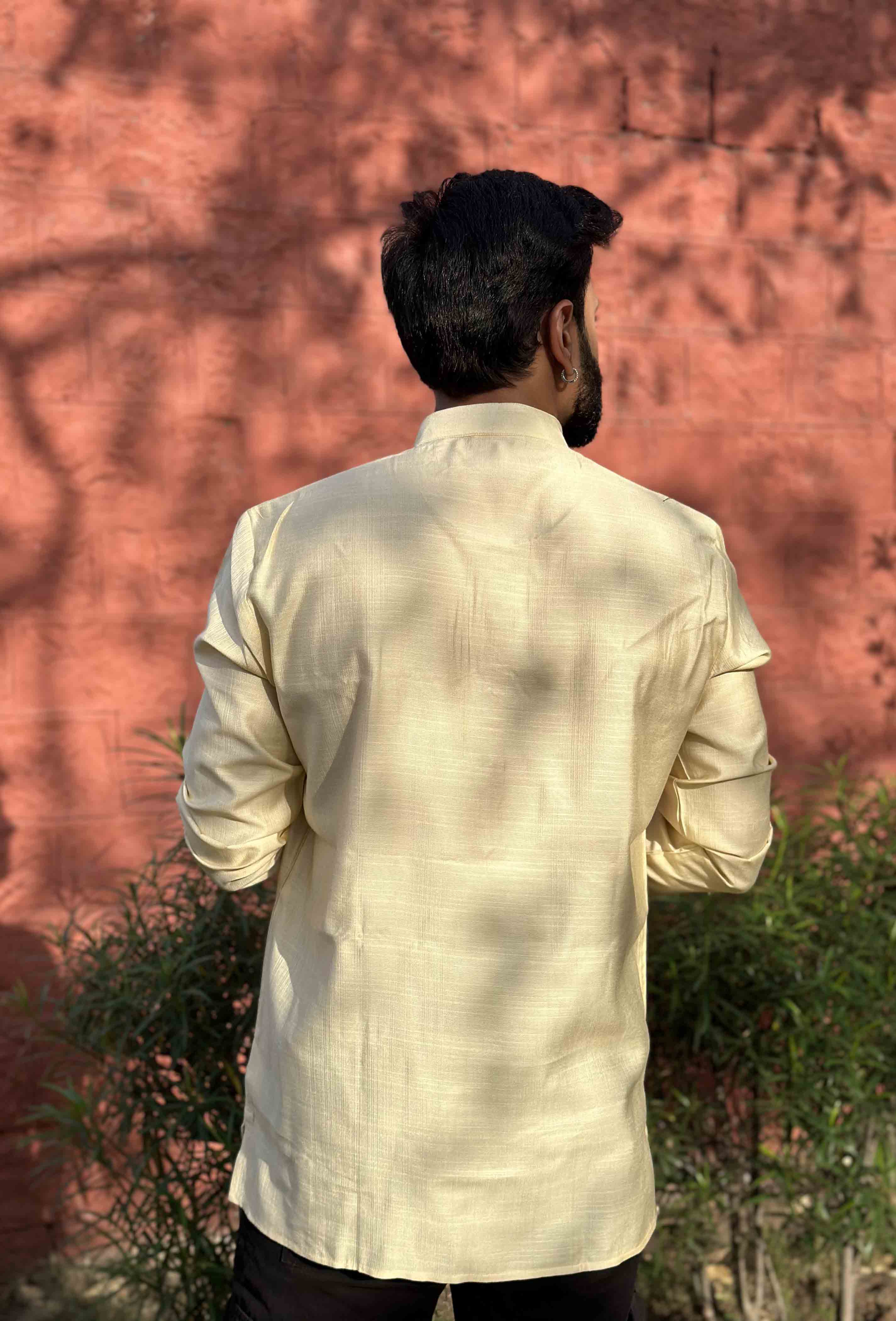 Light Yellow Short Kurta