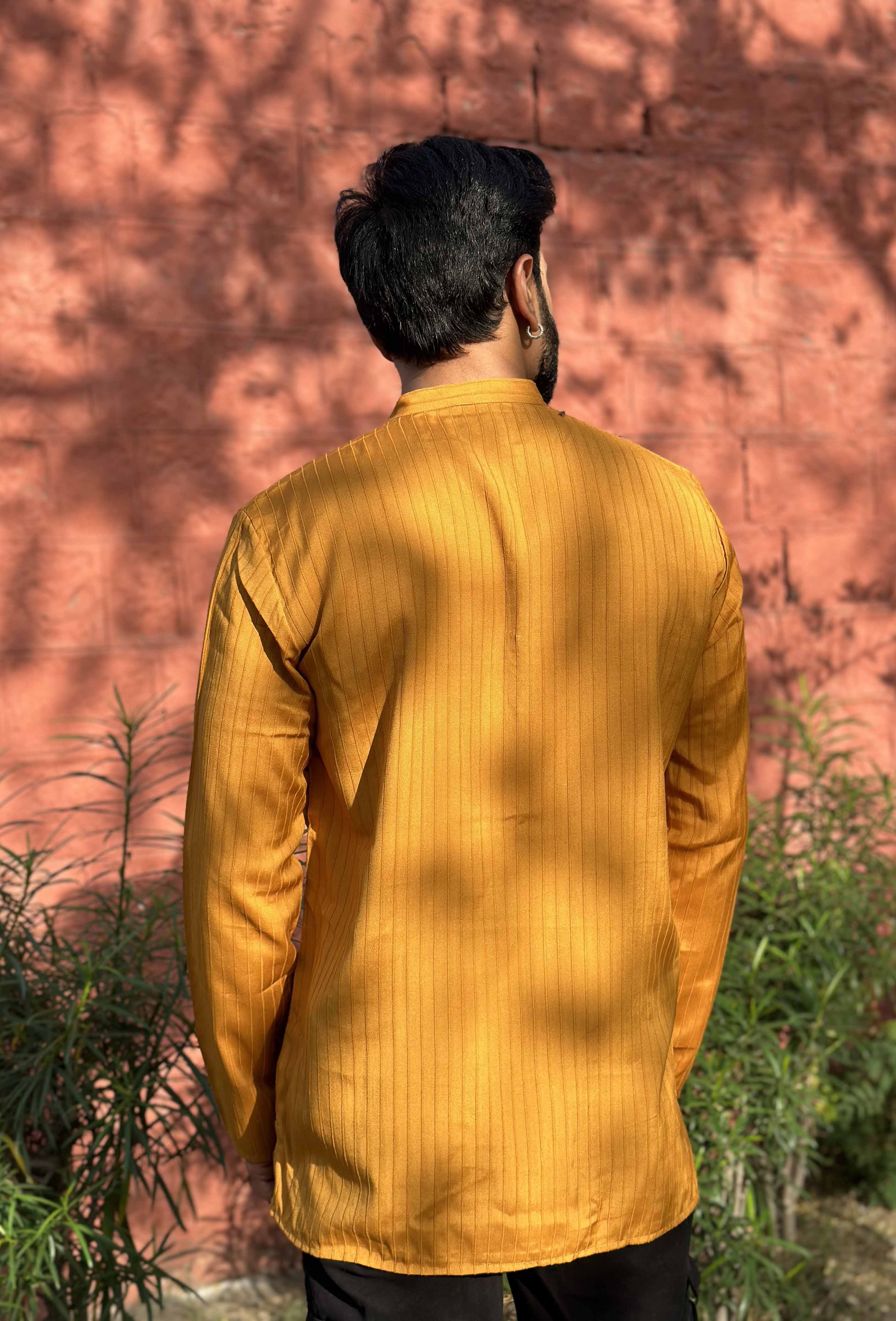 Mustard Short Kurta