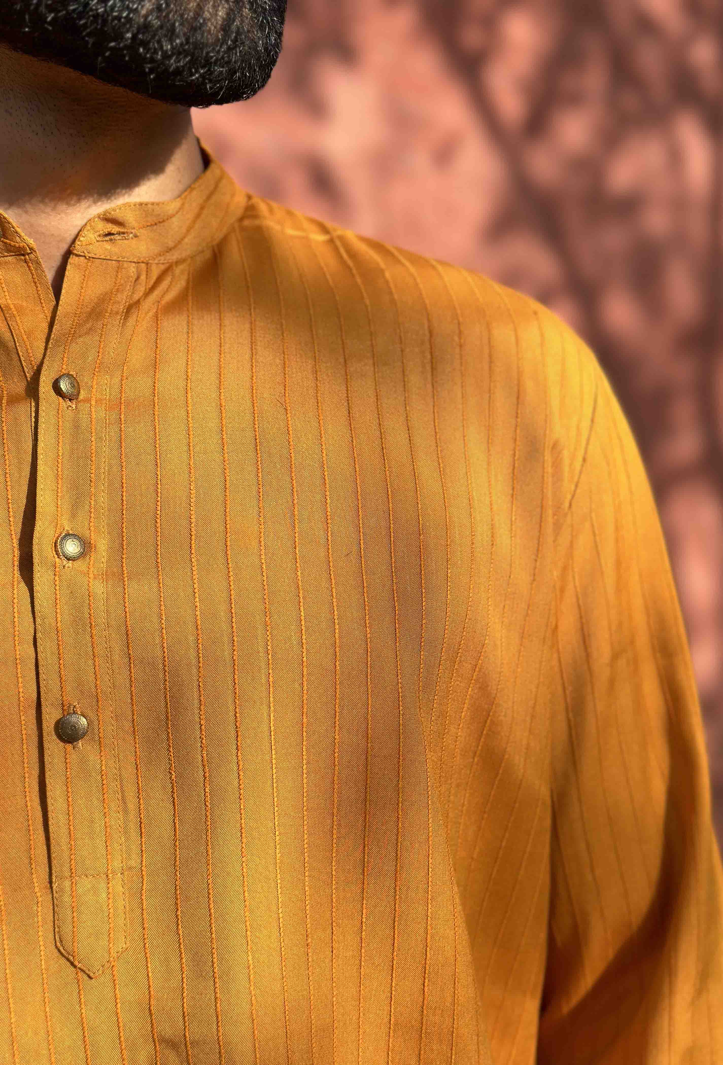 Mustard Short Kurta