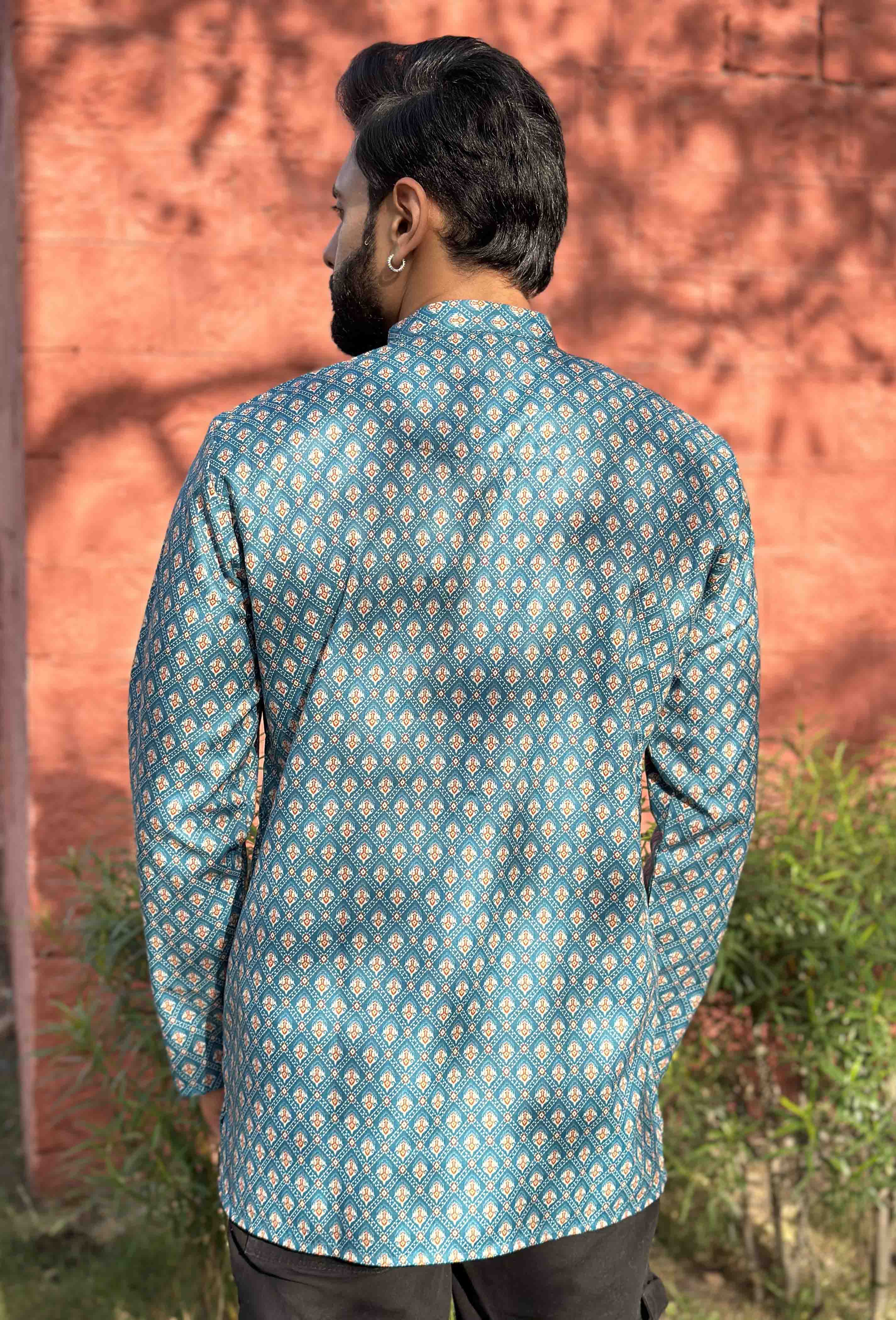 Blue Short Kurta