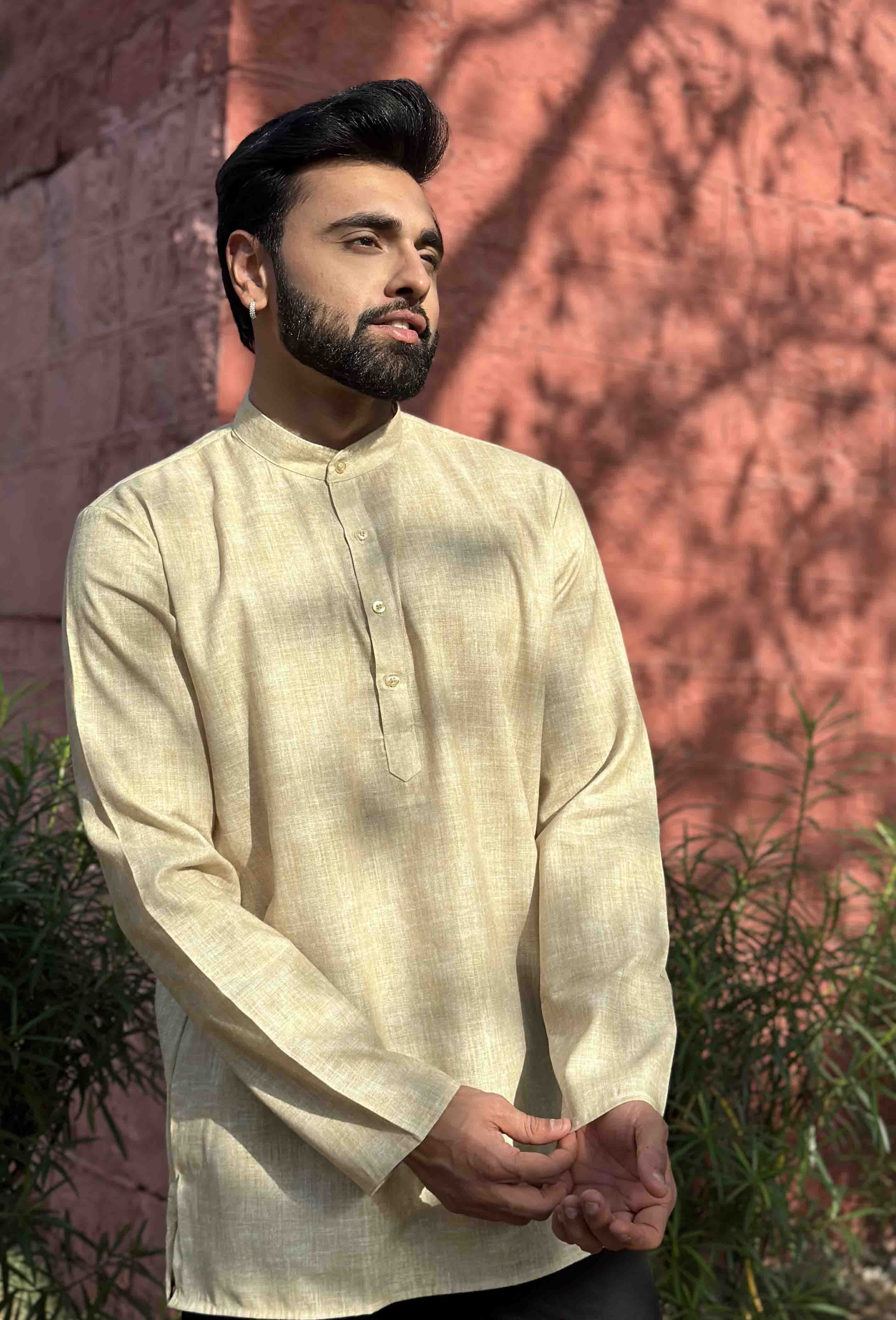 Yellow Short Kurta