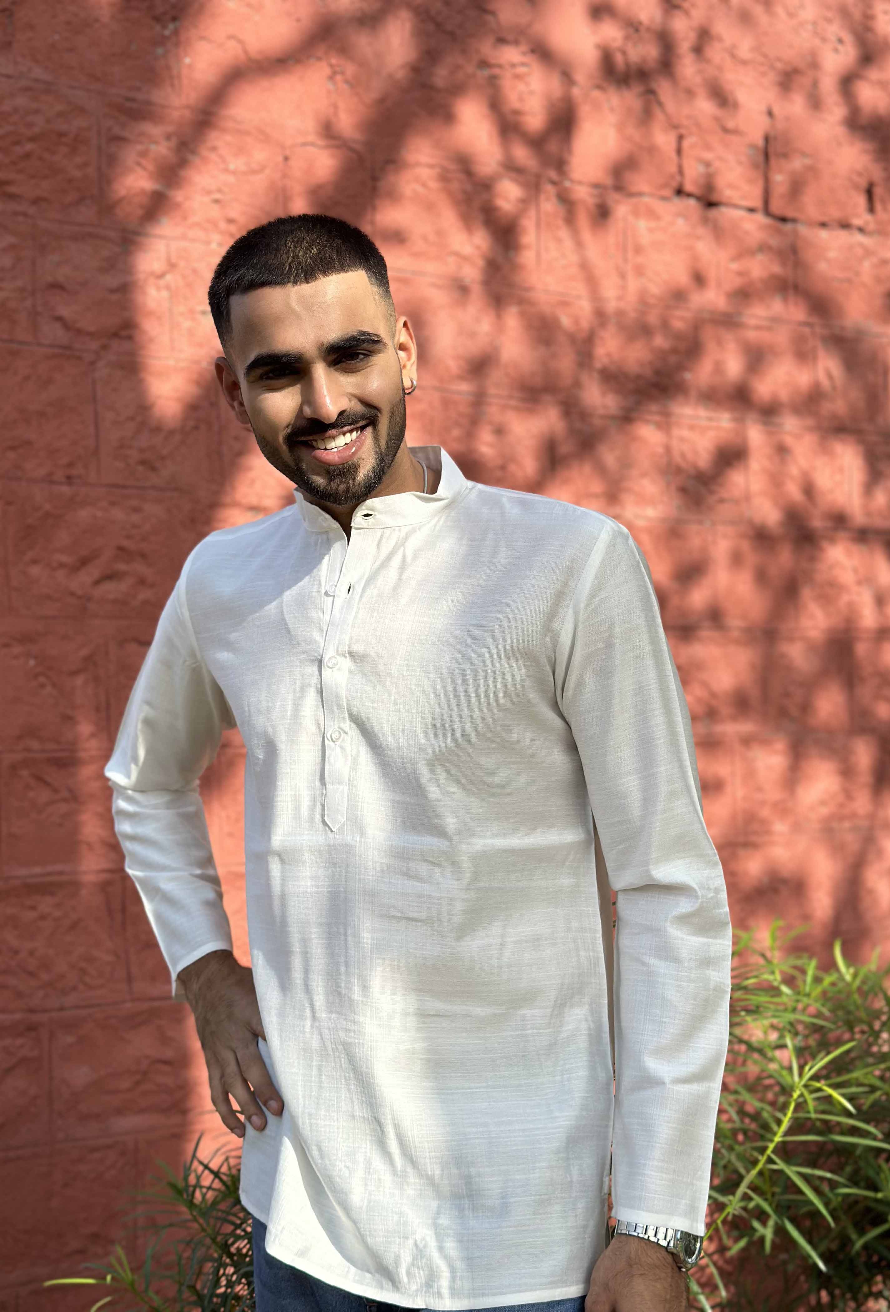 White Short Kurta