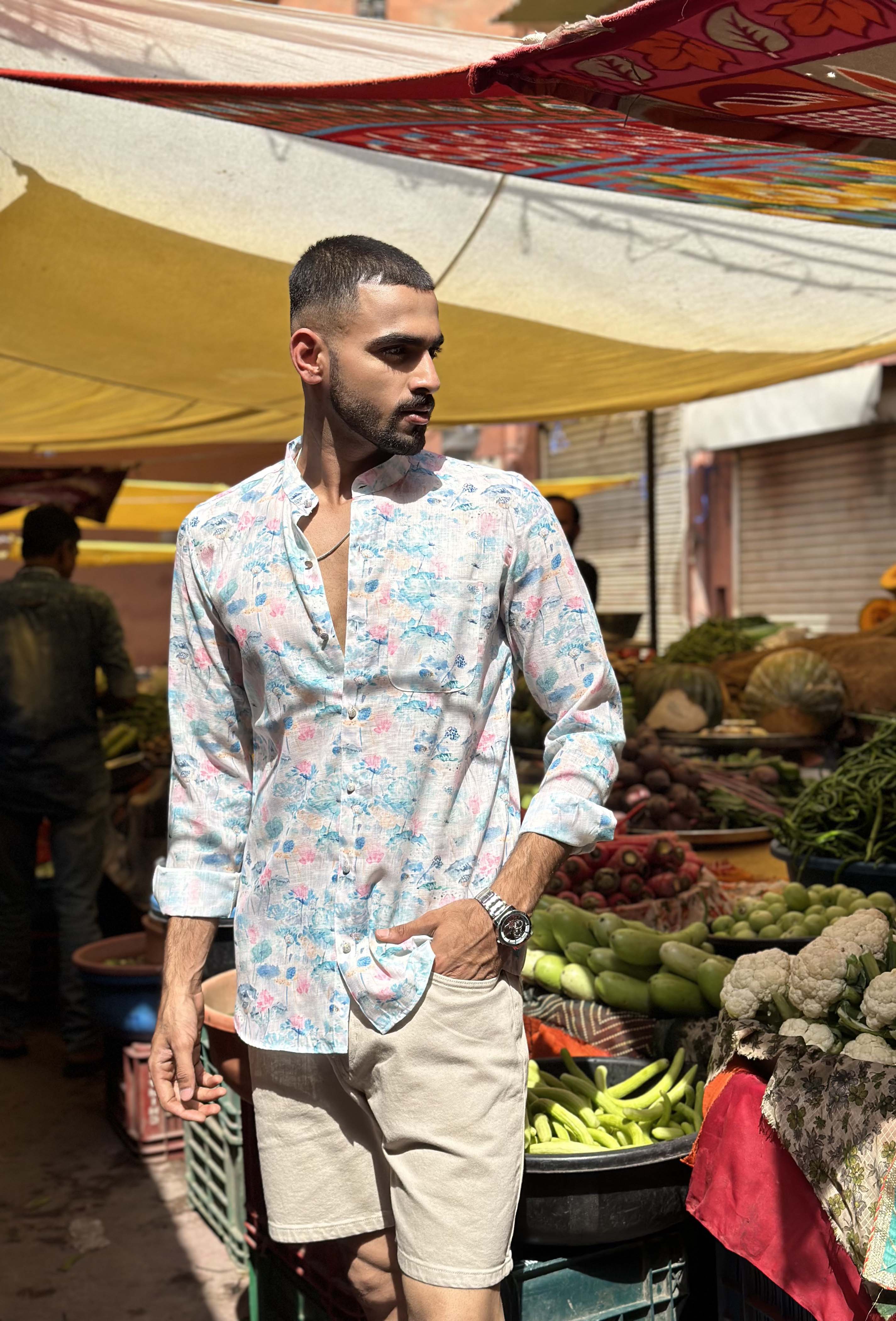 Abstract Floral Shirt