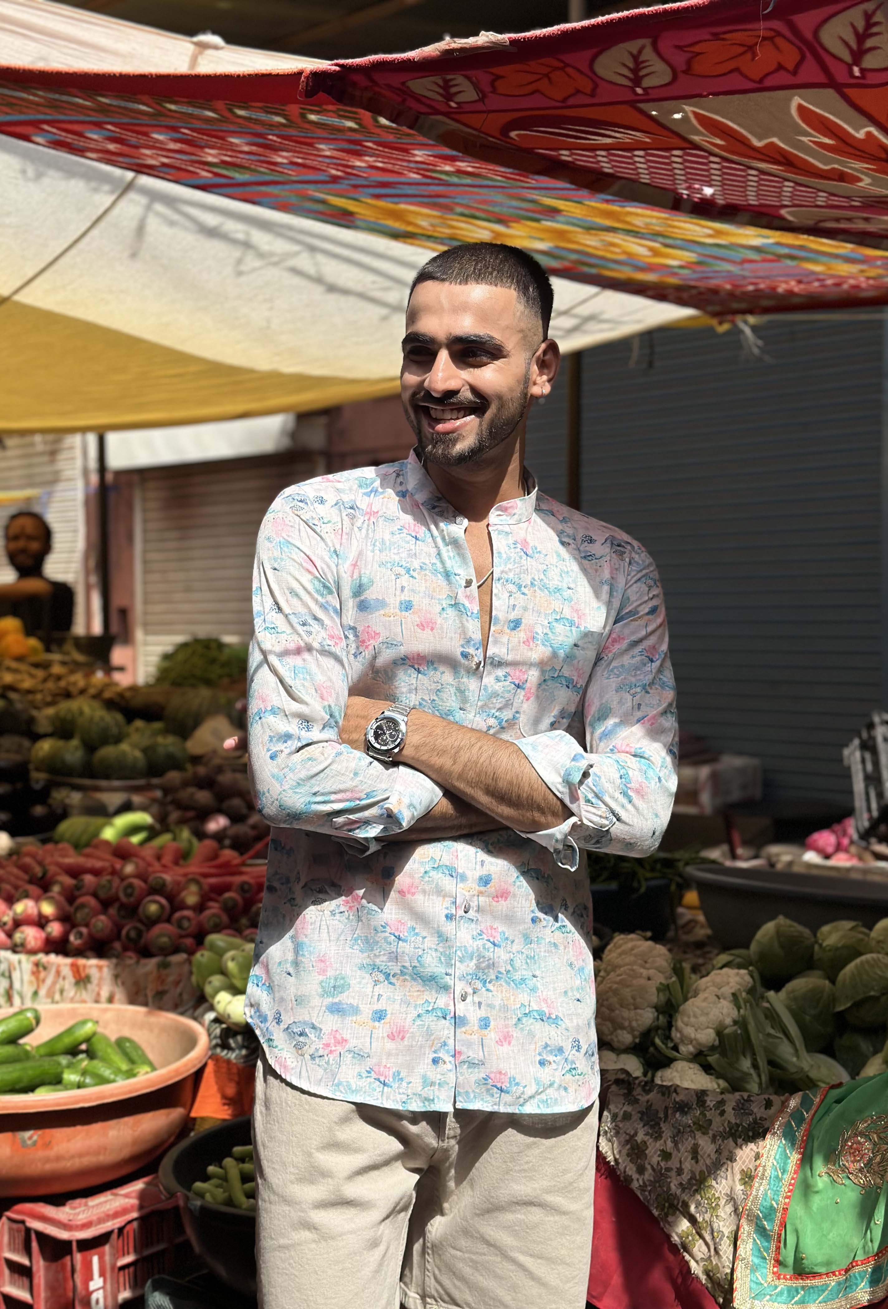 Abstract Floral Shirt