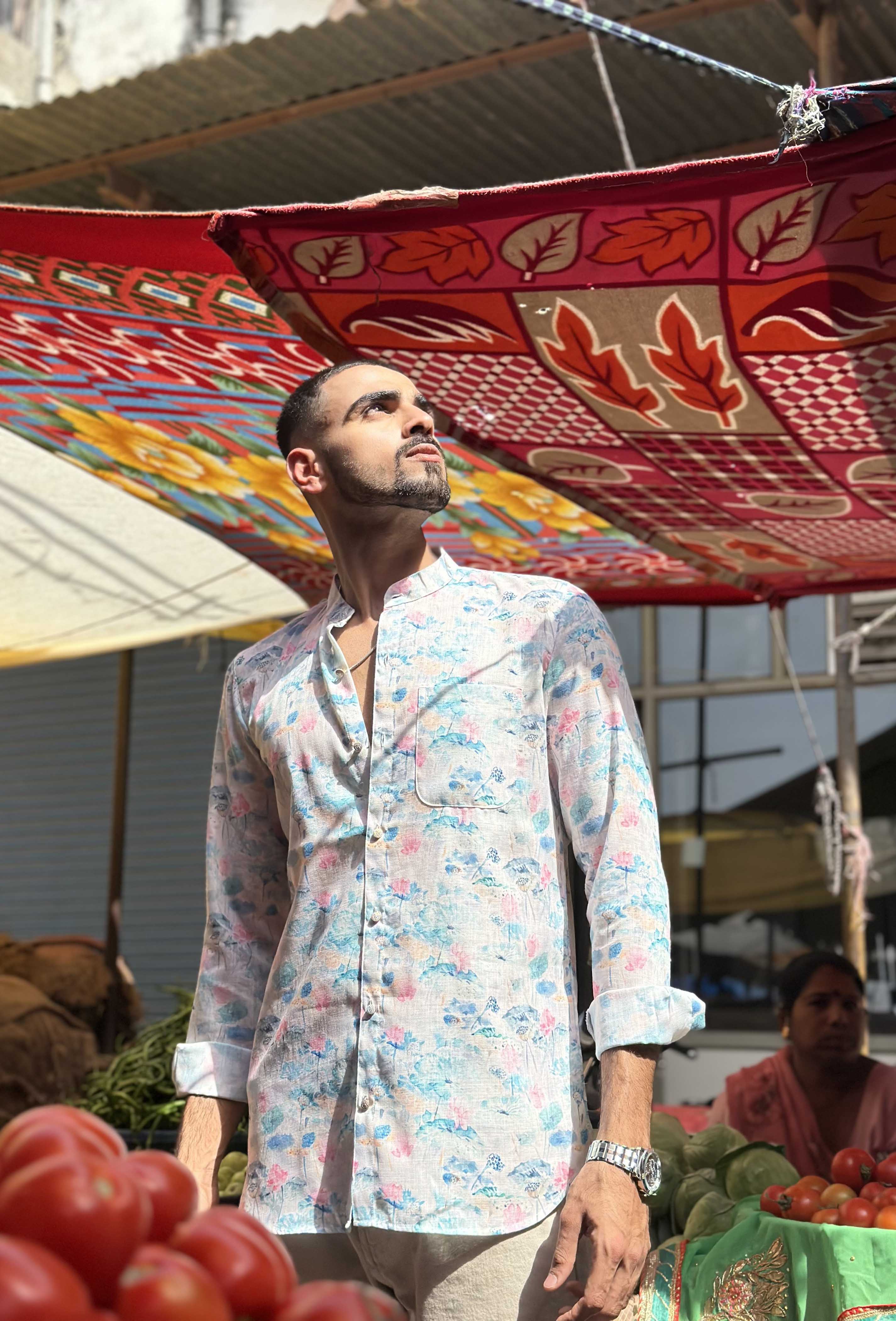 Abstract Floral Shirt