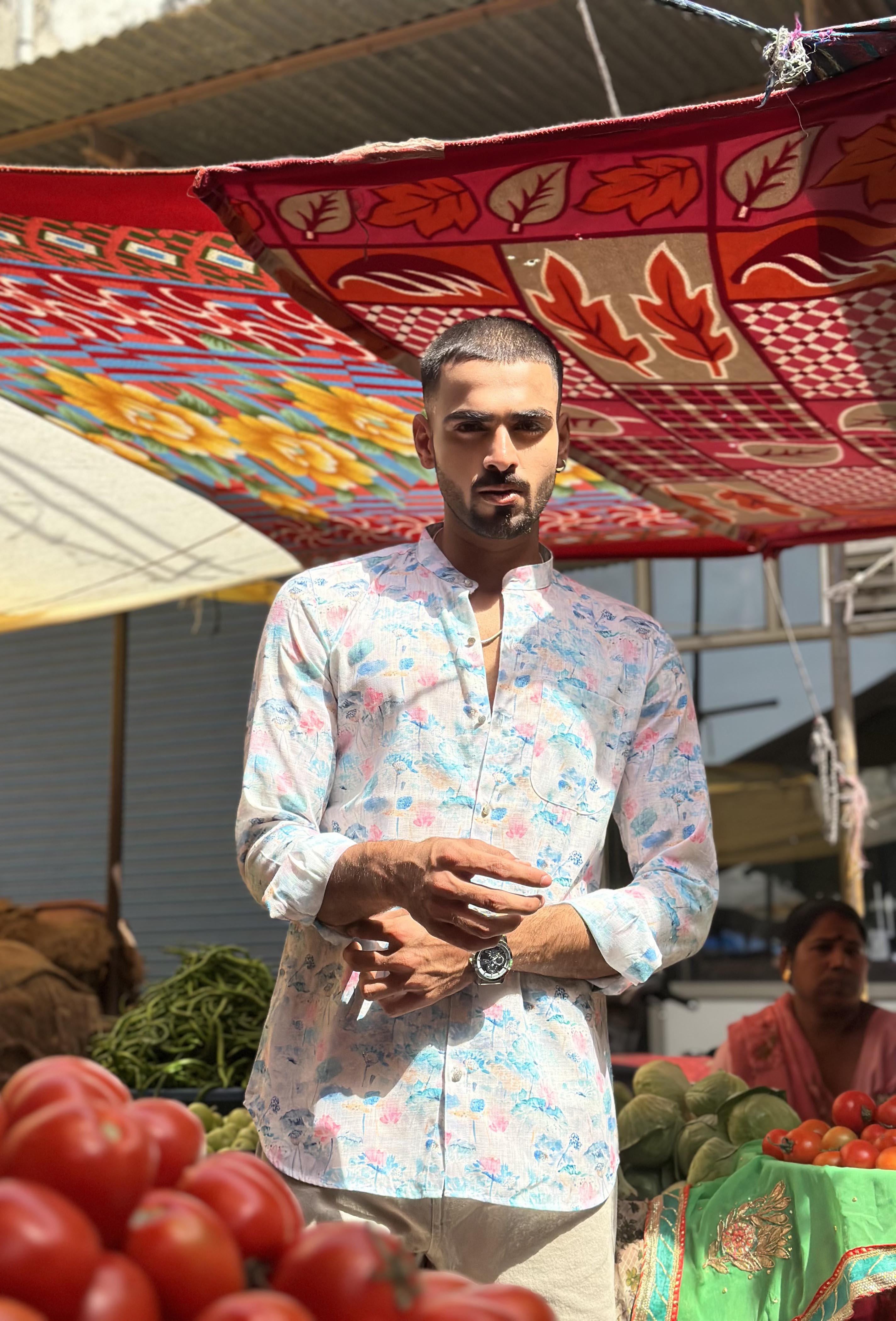 Abstract Floral Shirt