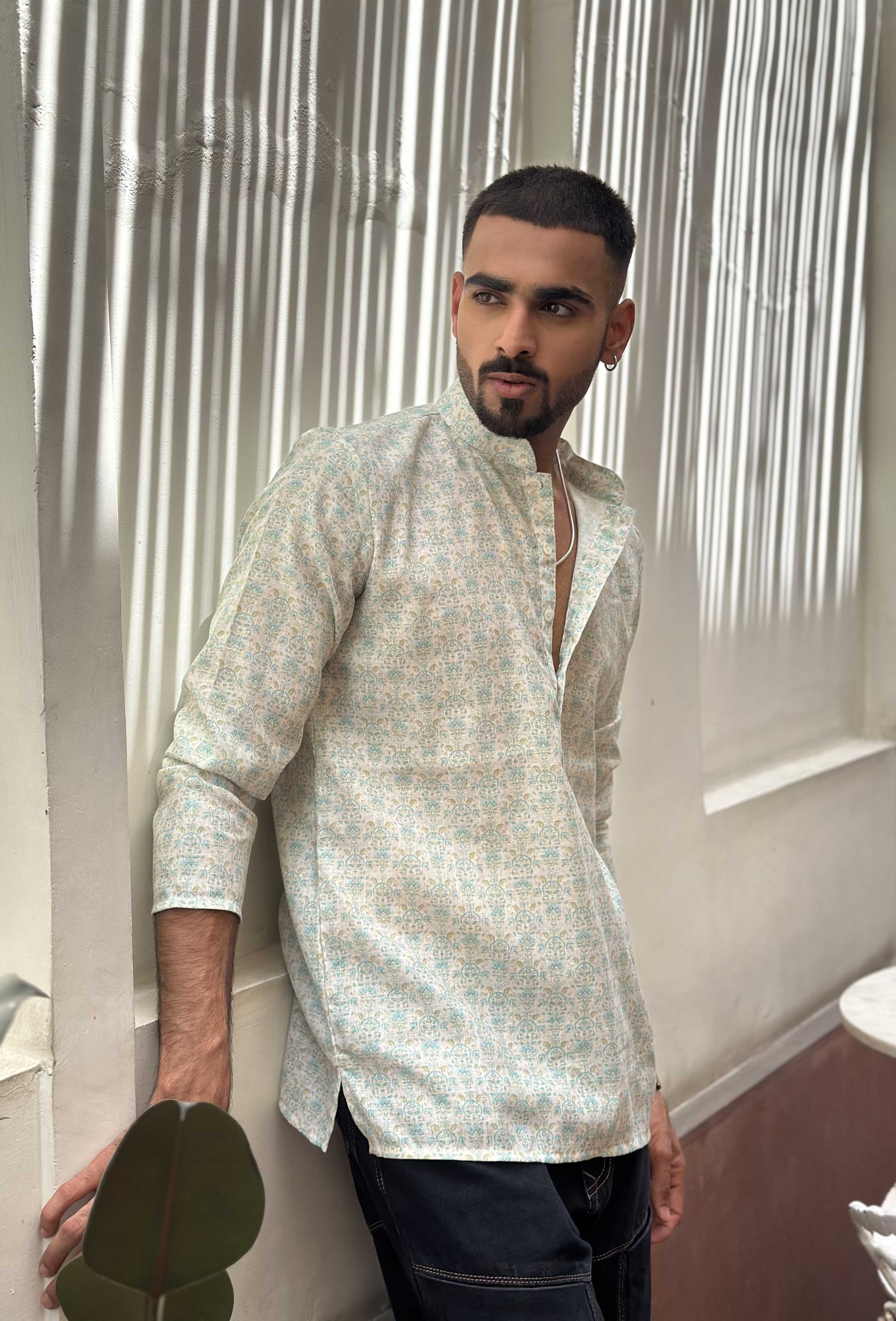 Pastel Printed Short Kurta