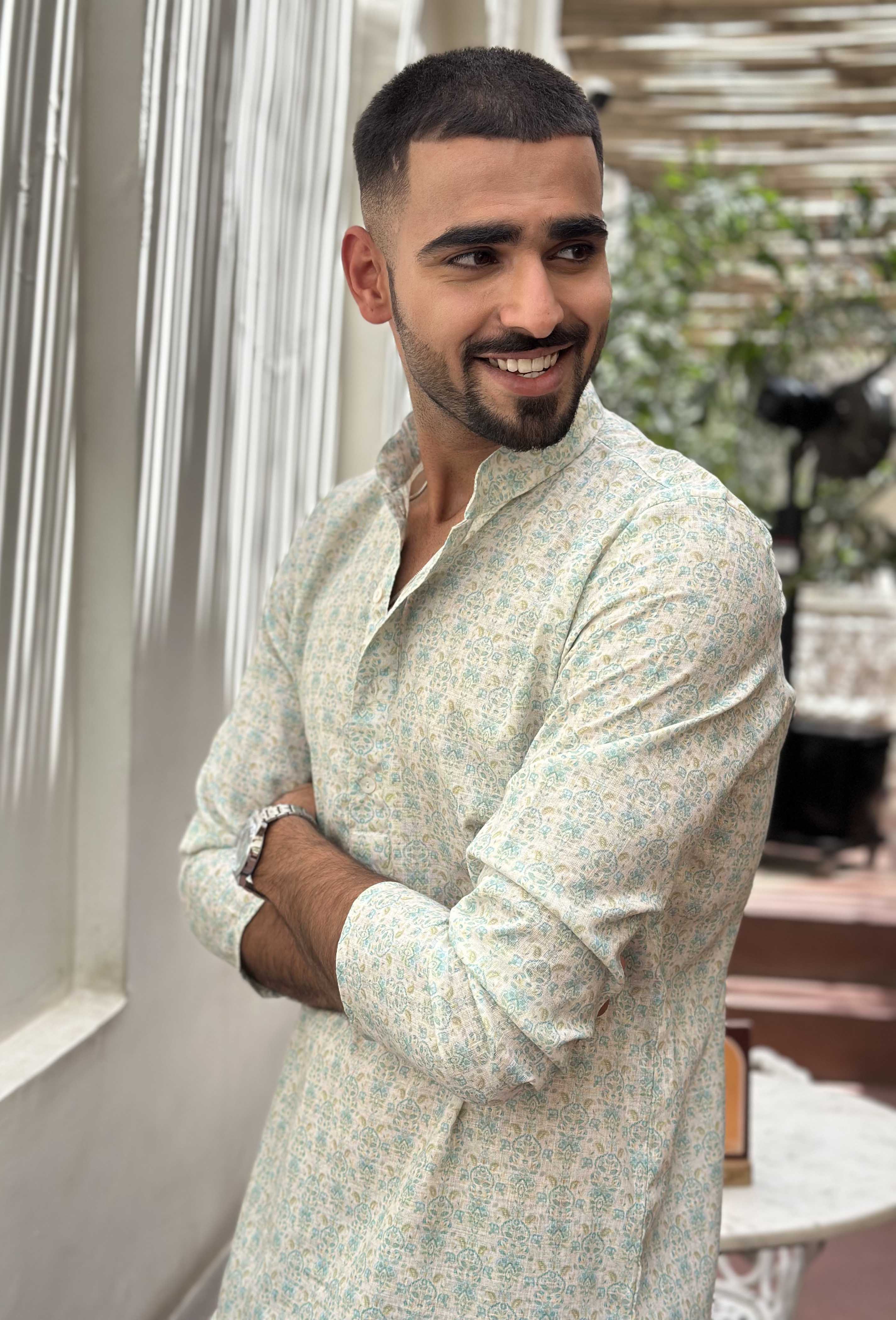 Pastel Printed Short Kurta