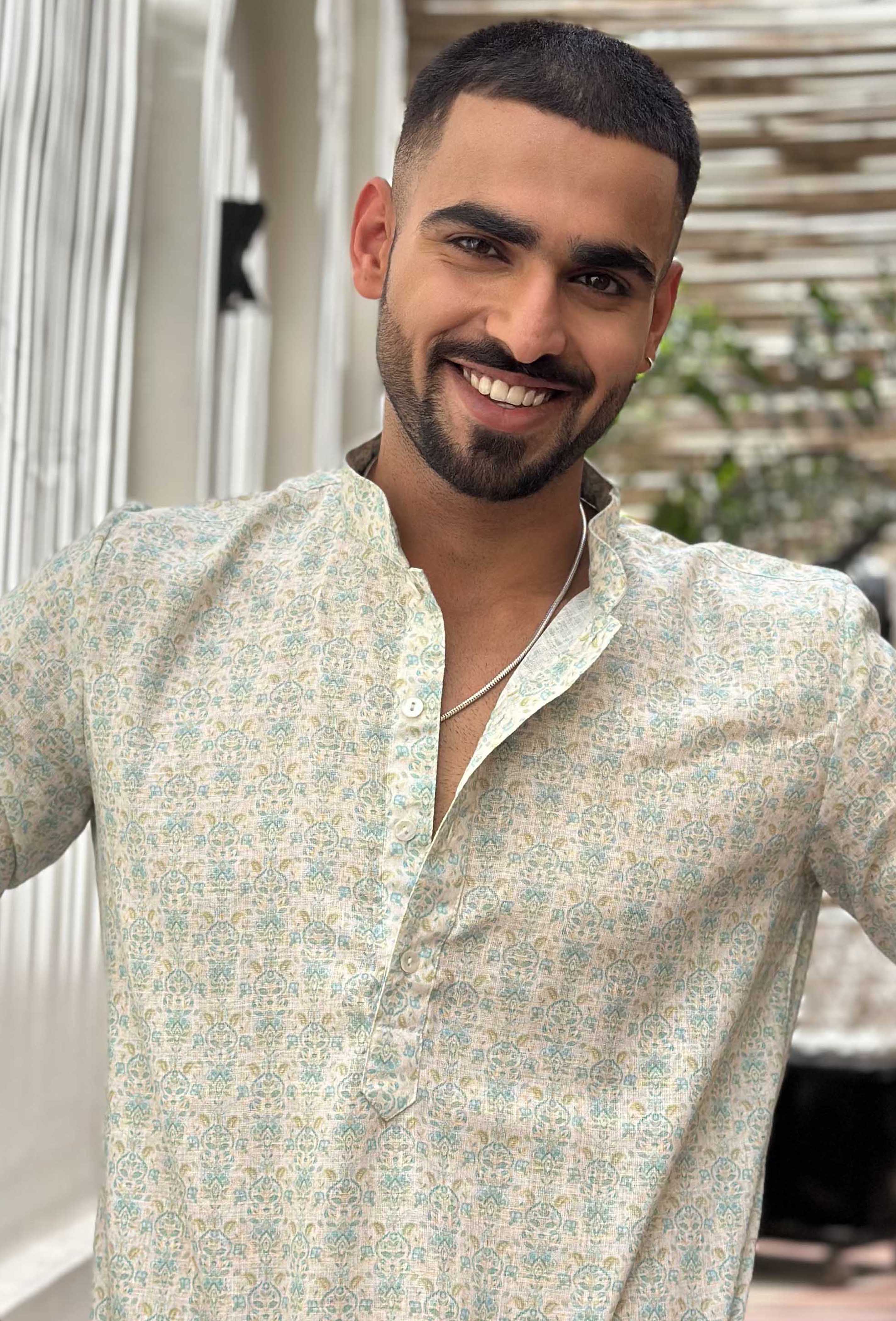 Pastel Printed Short Kurta