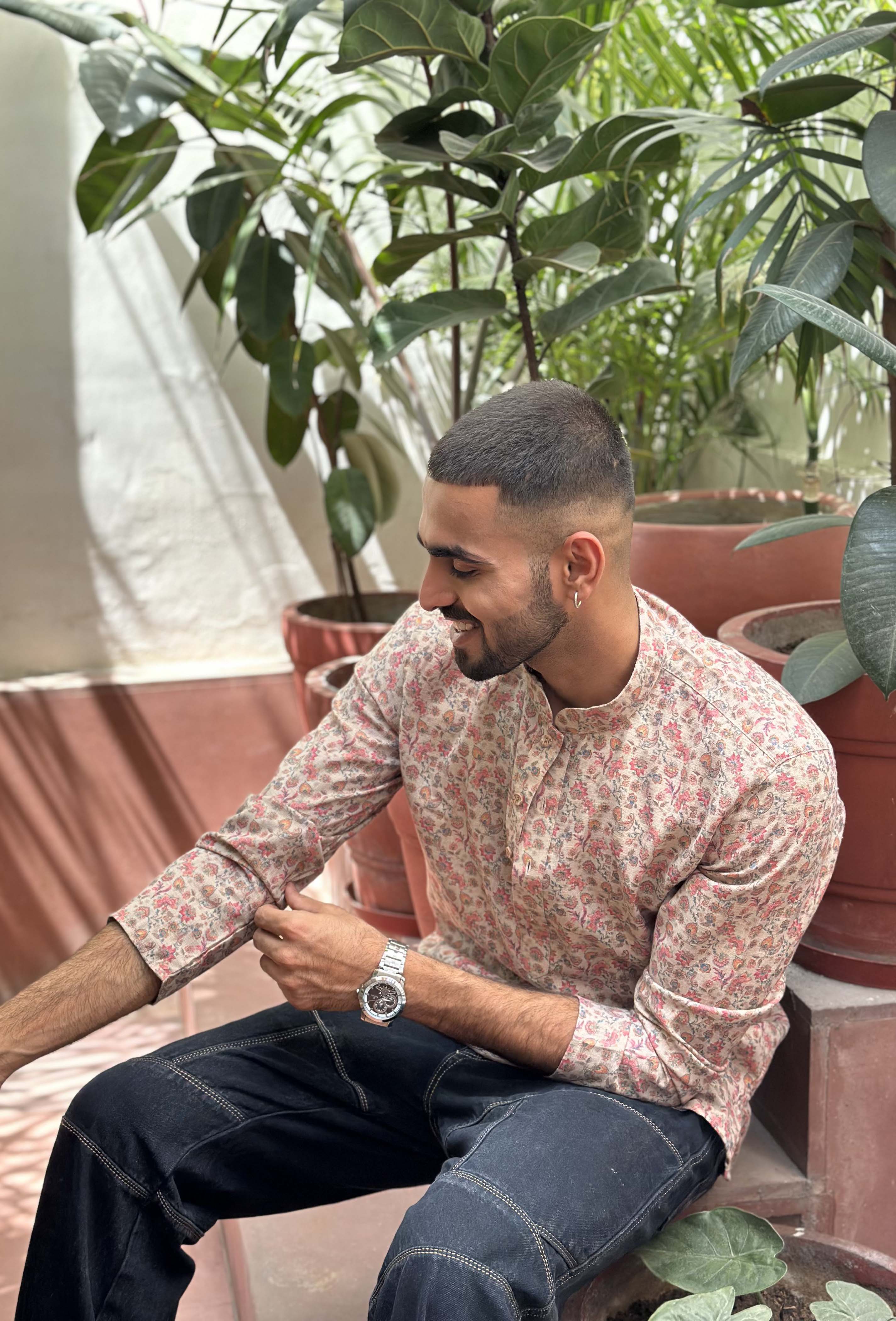 Summer Floral Short Kurta