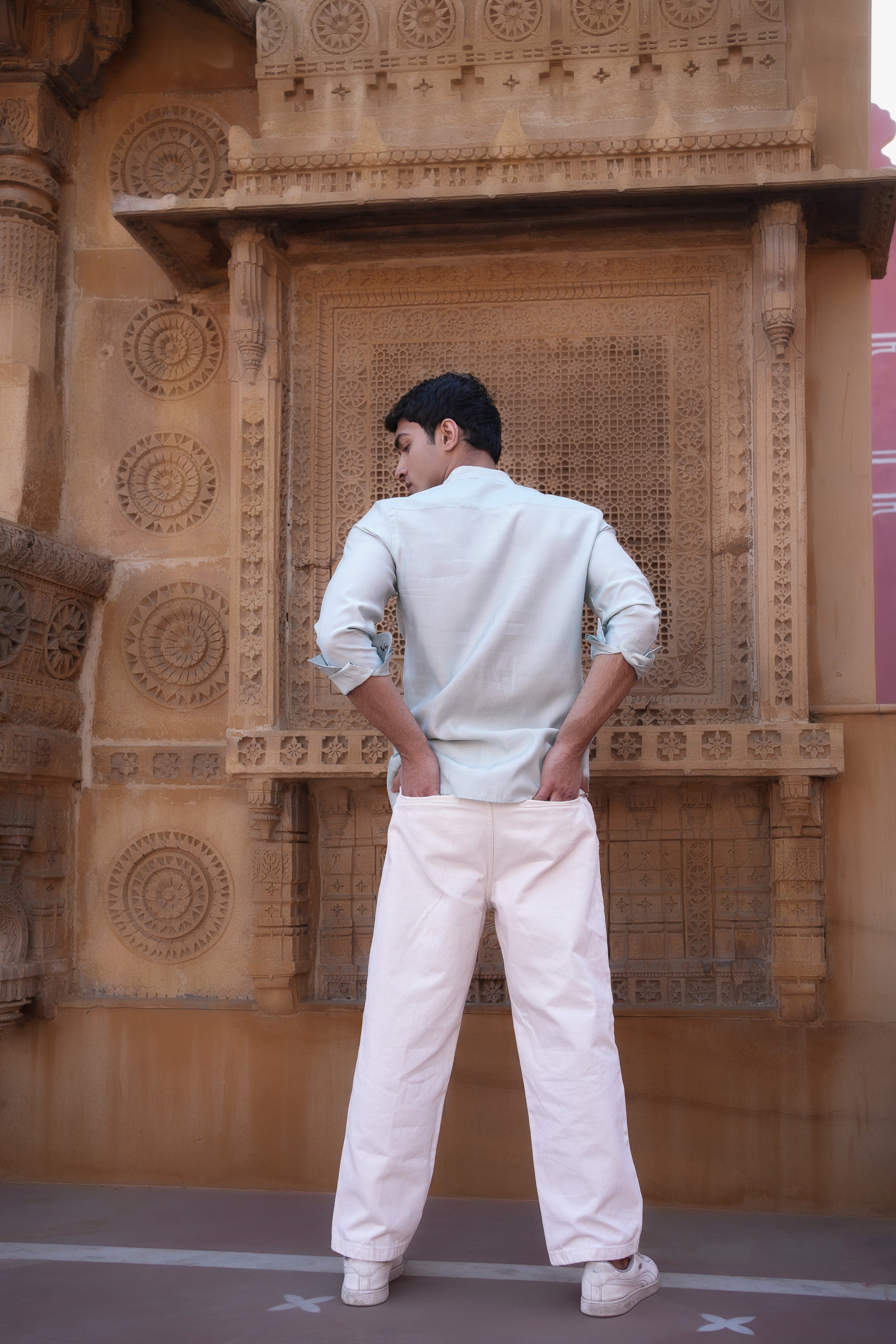 Light Blue Solid Shirt