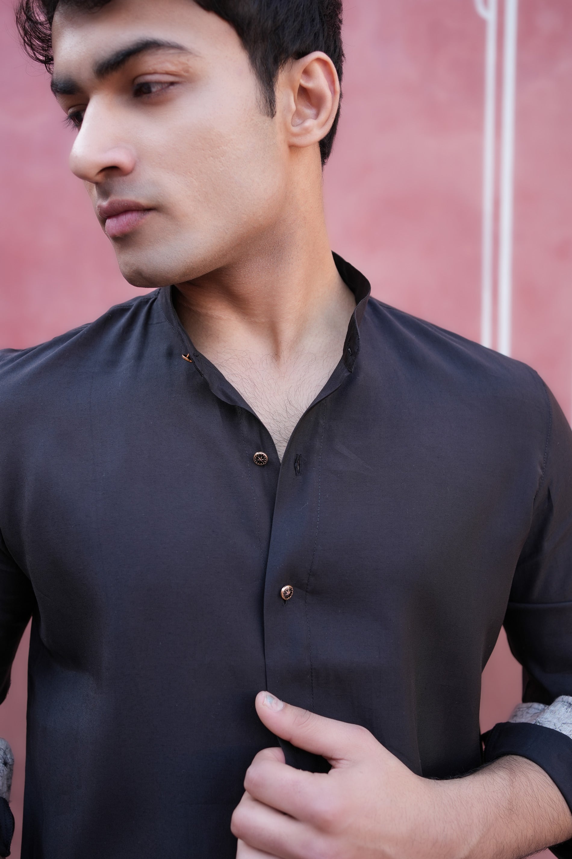 Black Solid Shirt