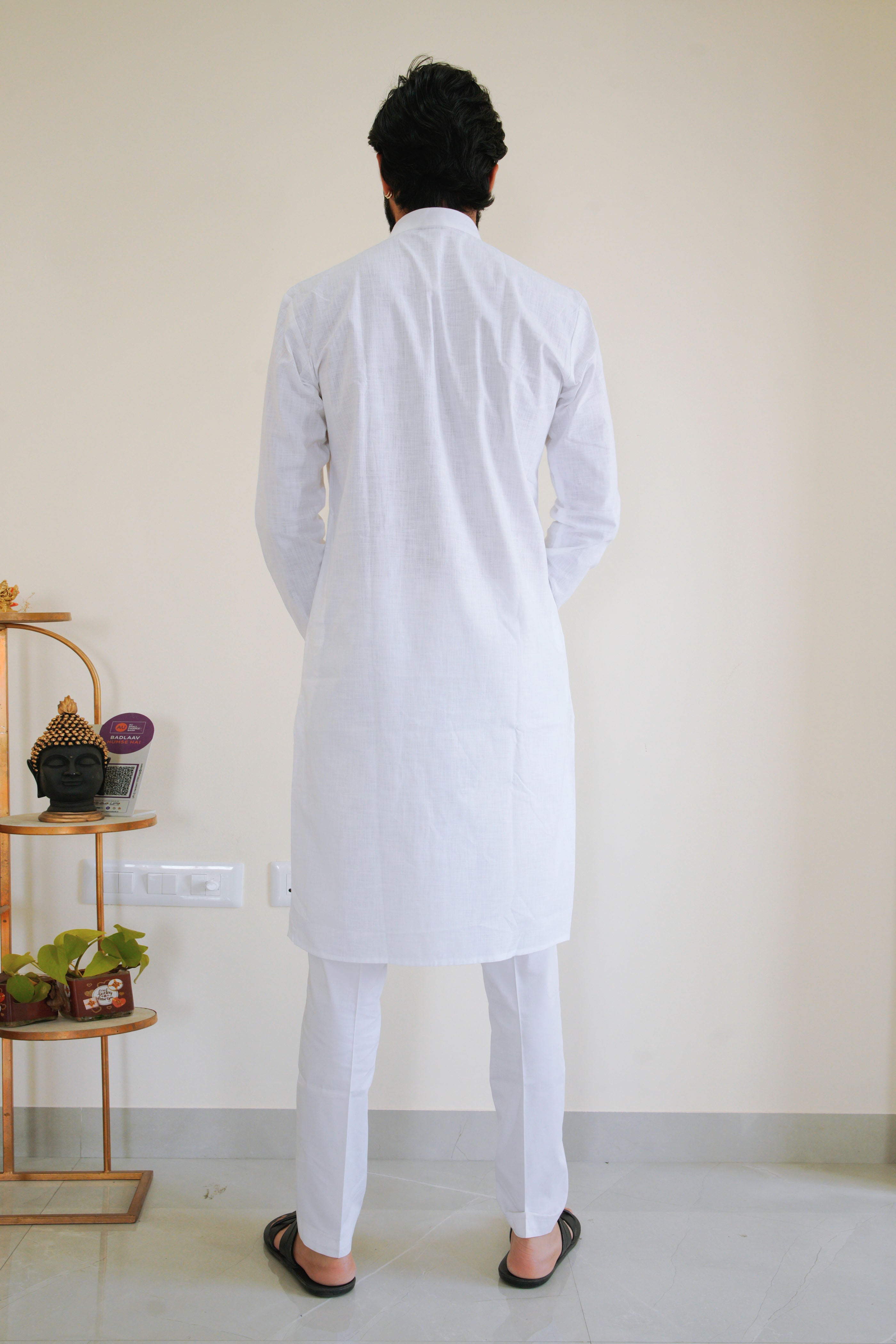 White Cotton Kurta