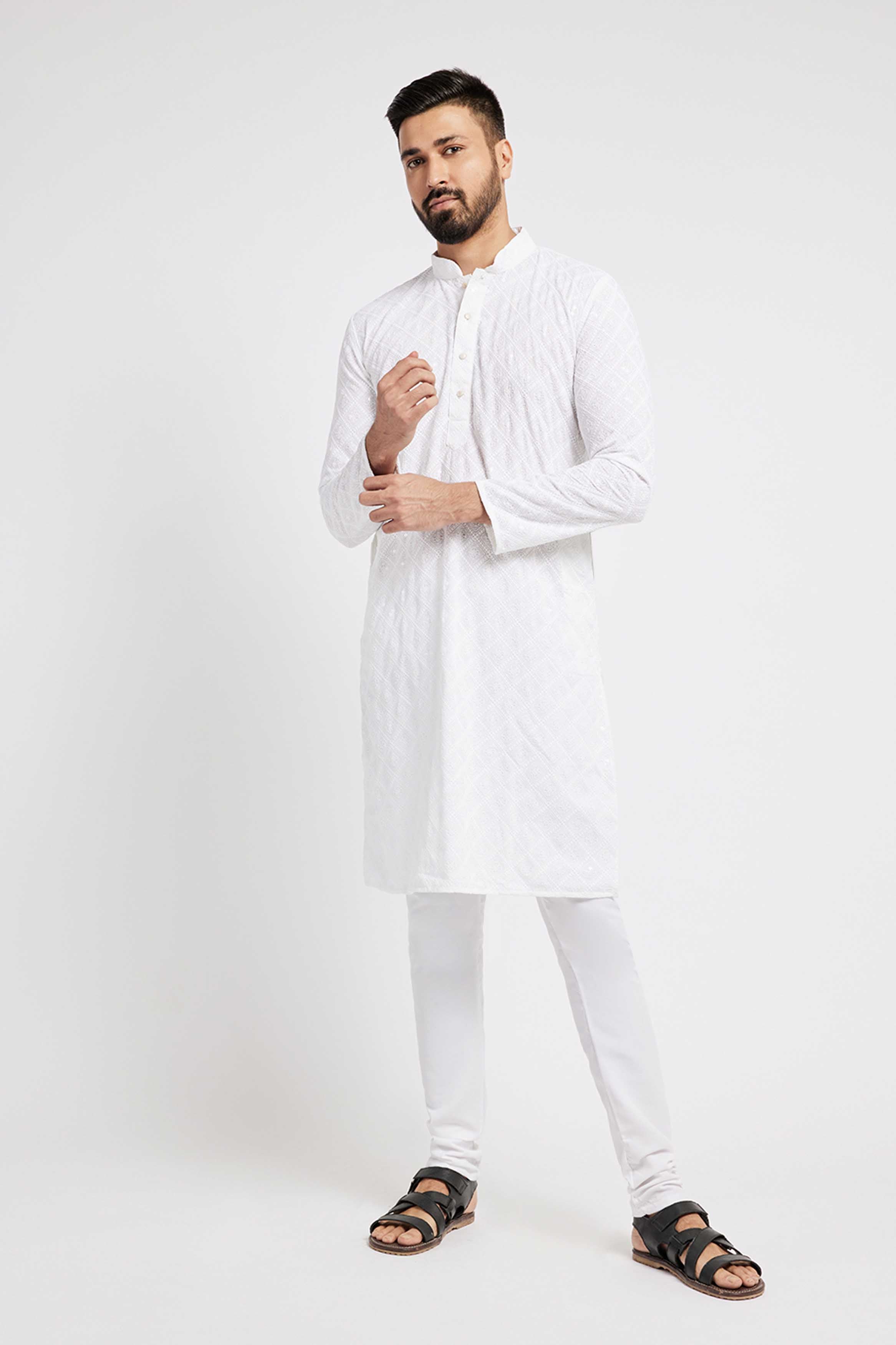 Off White Mens Churidar