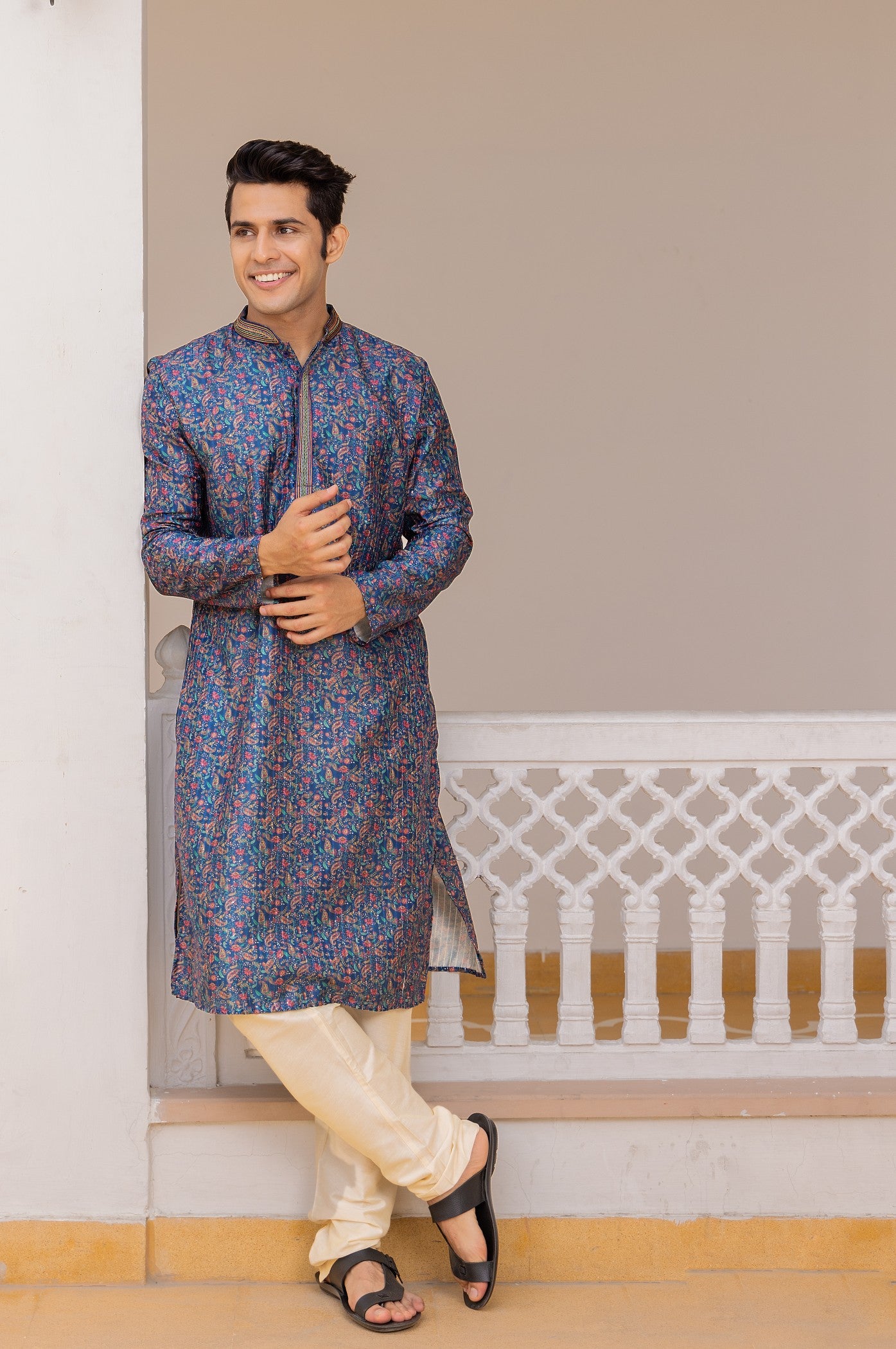 Blue Printed Kurta