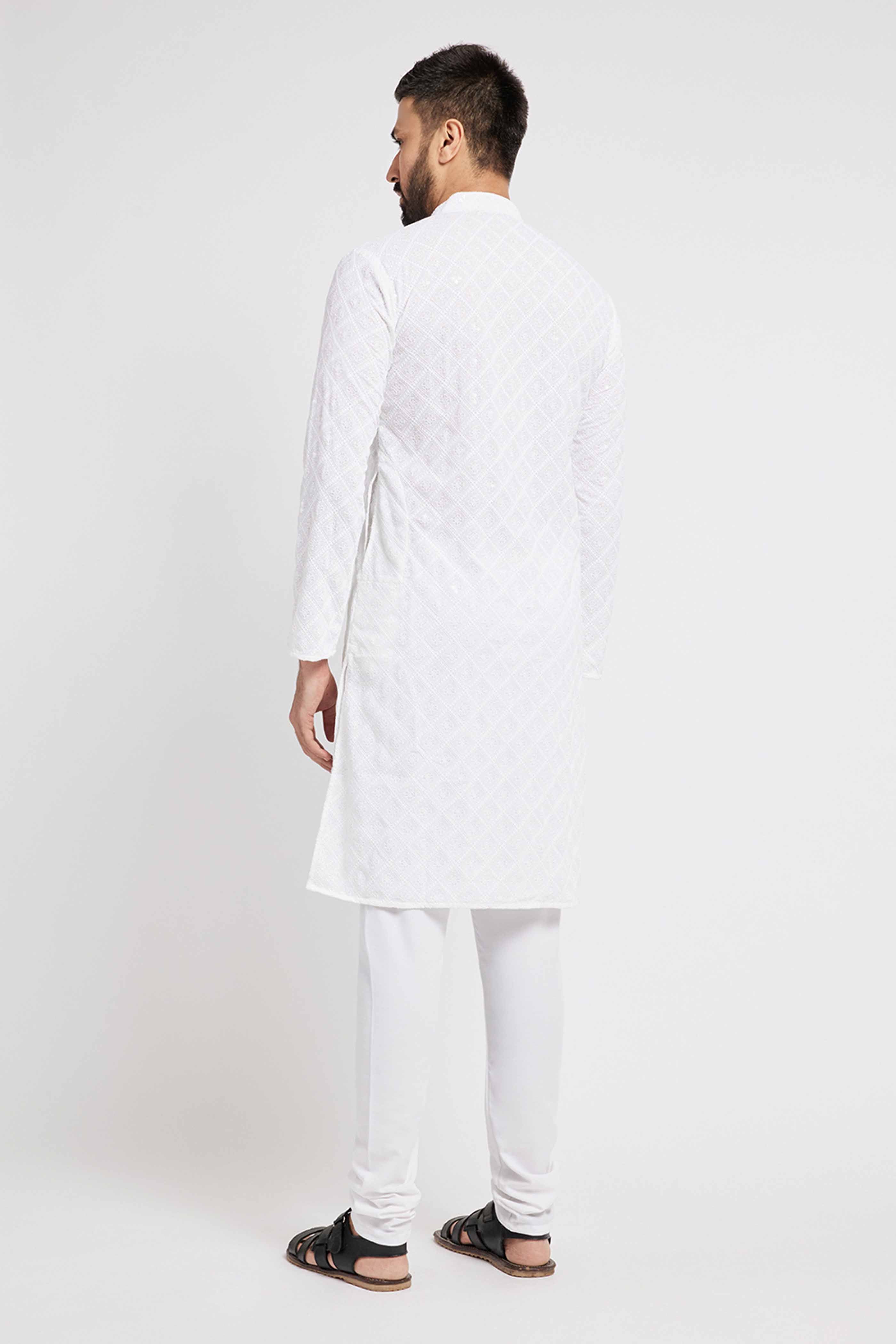 White Chikankari Kurta