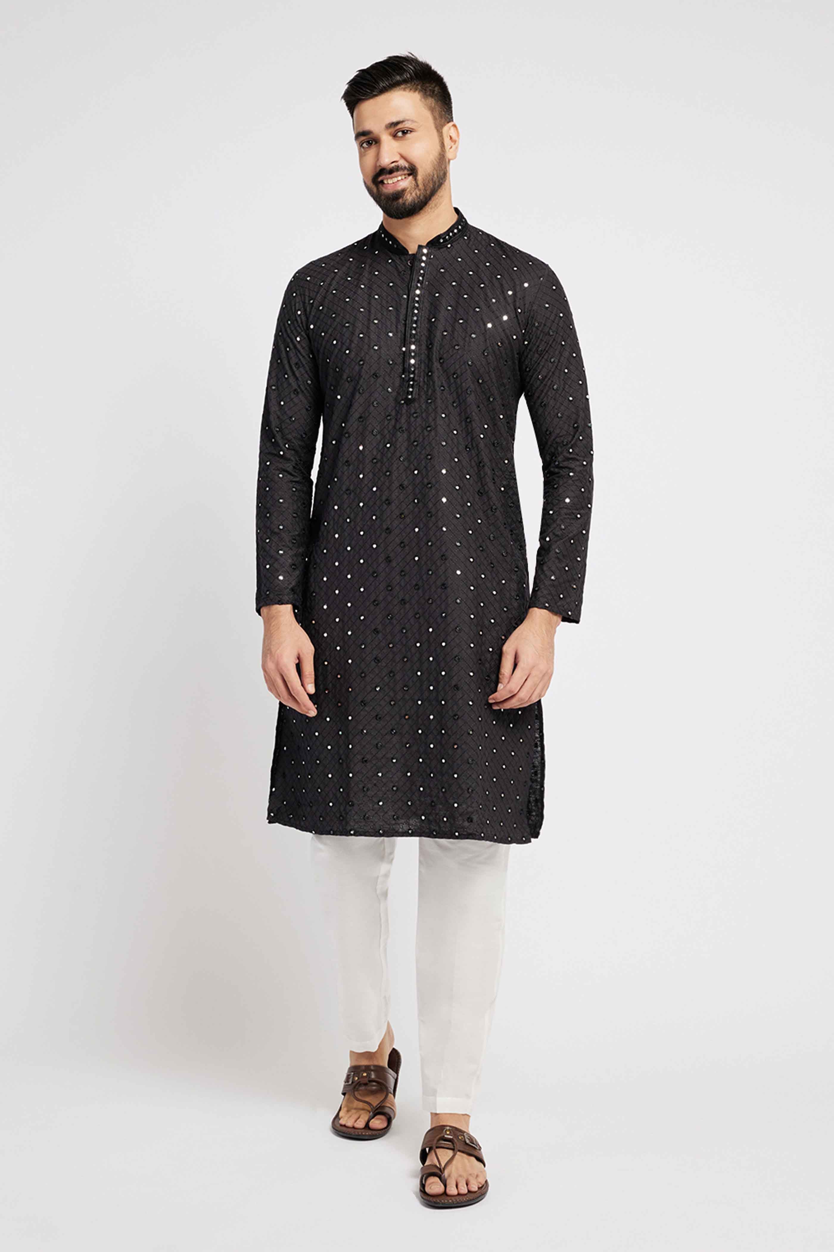 Black Mirror Work Kurta