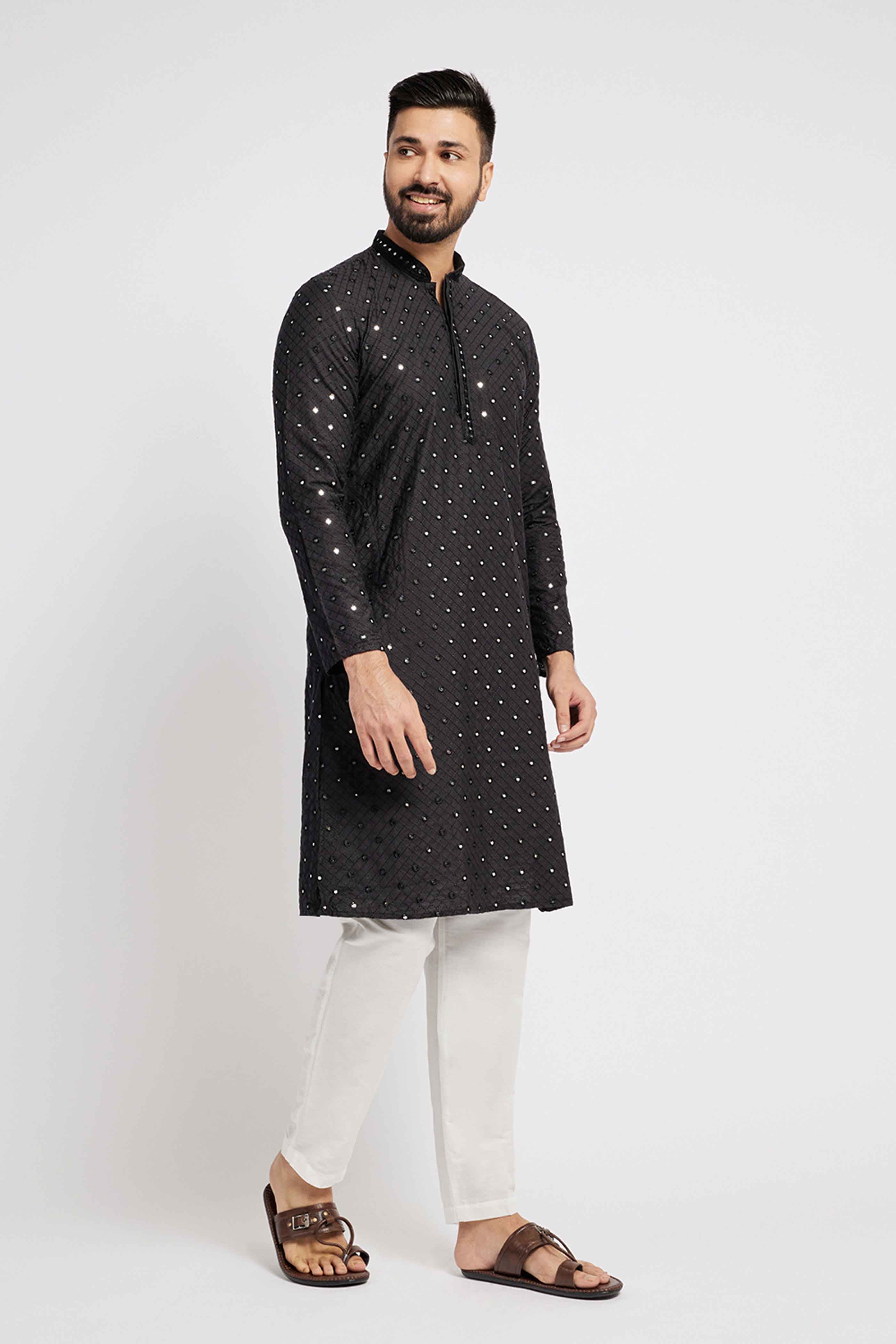 Black Mirror Work Kurta