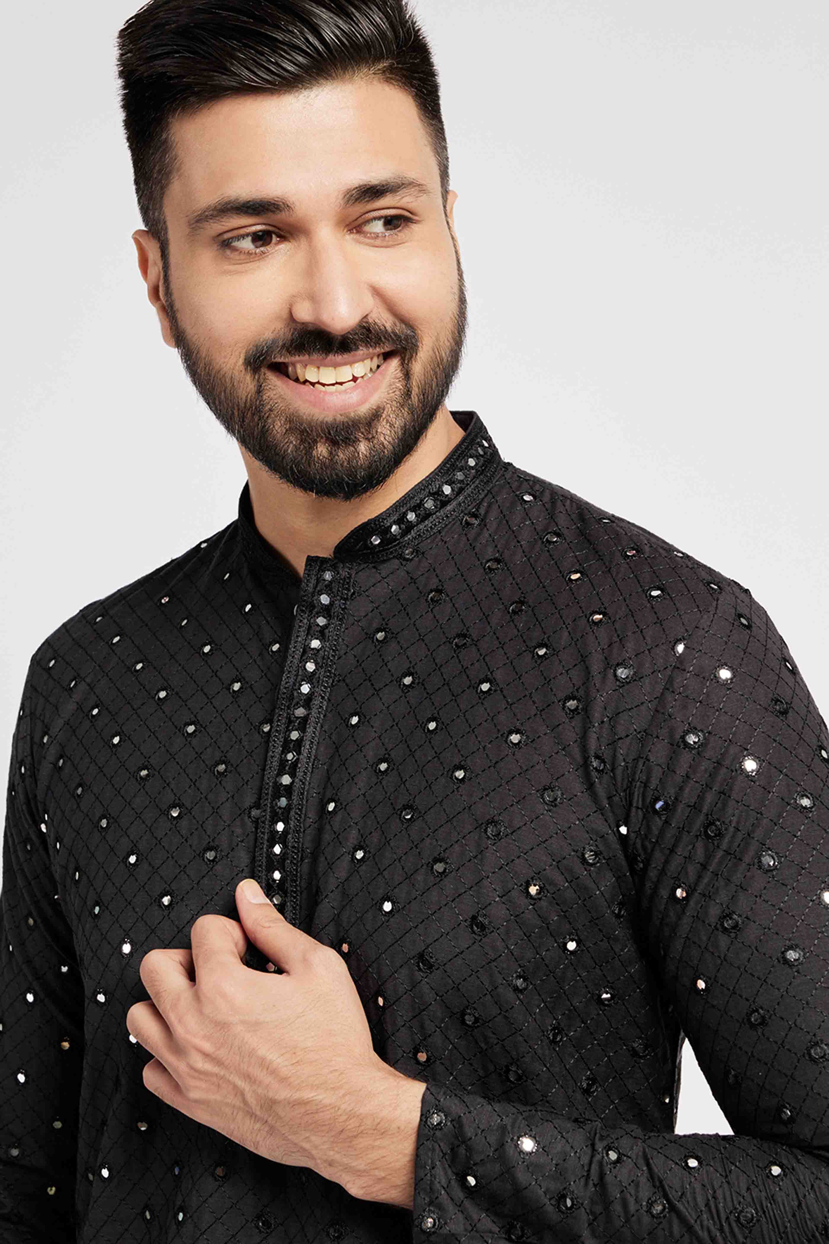 Black Mirror Work Kurta