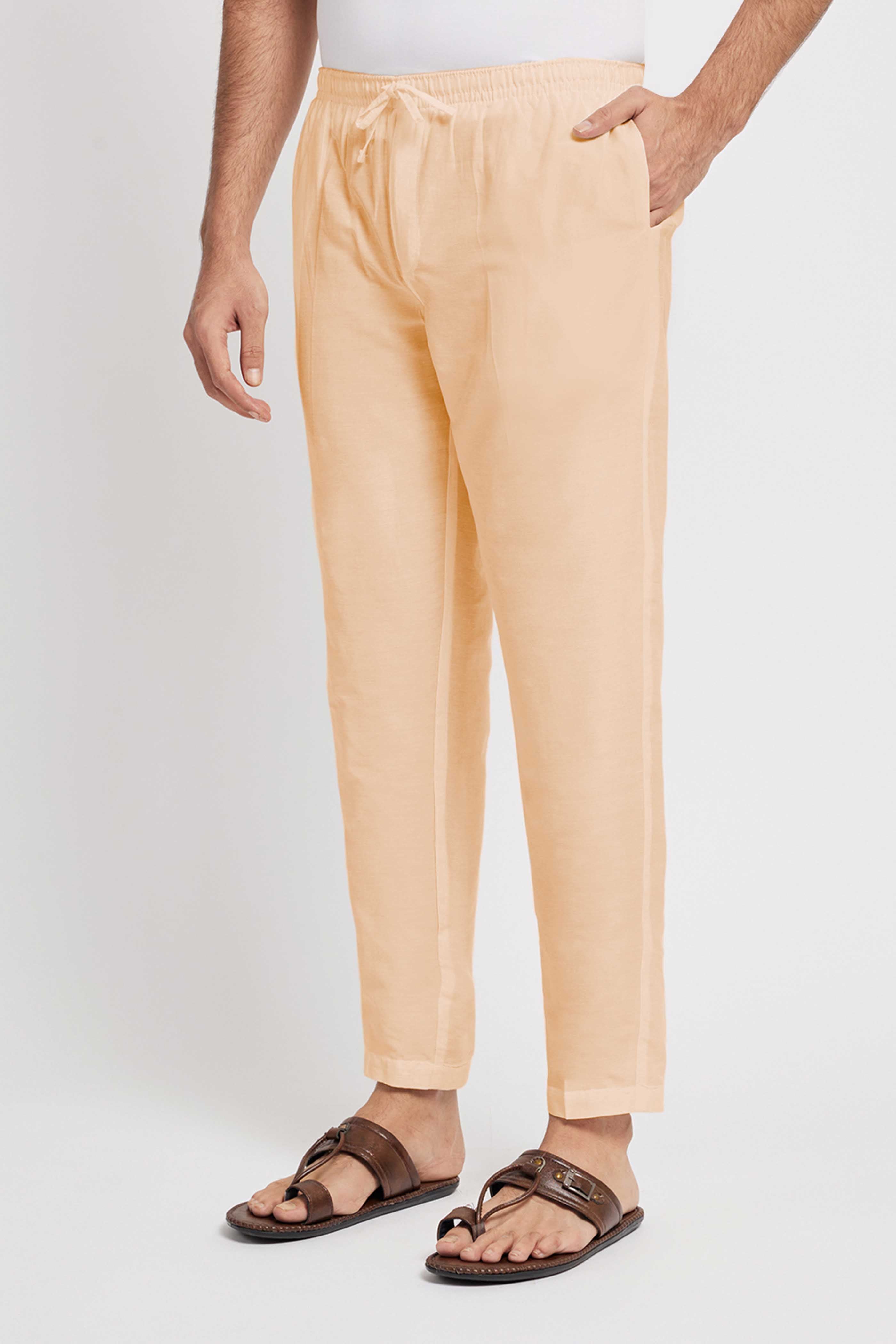 Beige Mens Pants