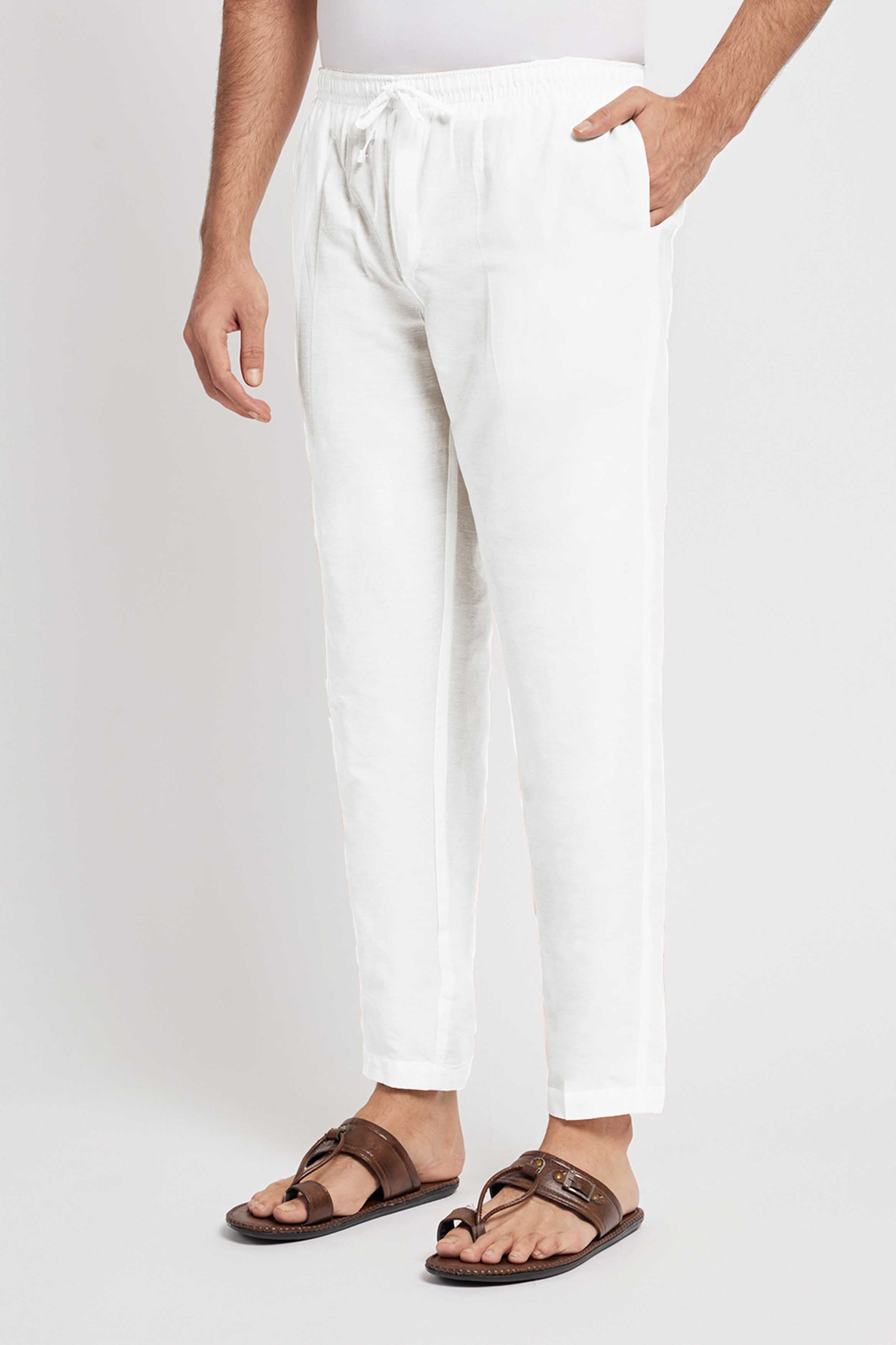 White Mens Pants