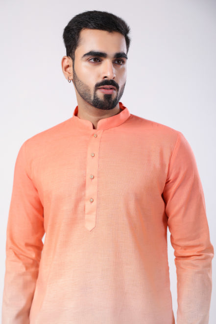 Pink motif Printed Kurta