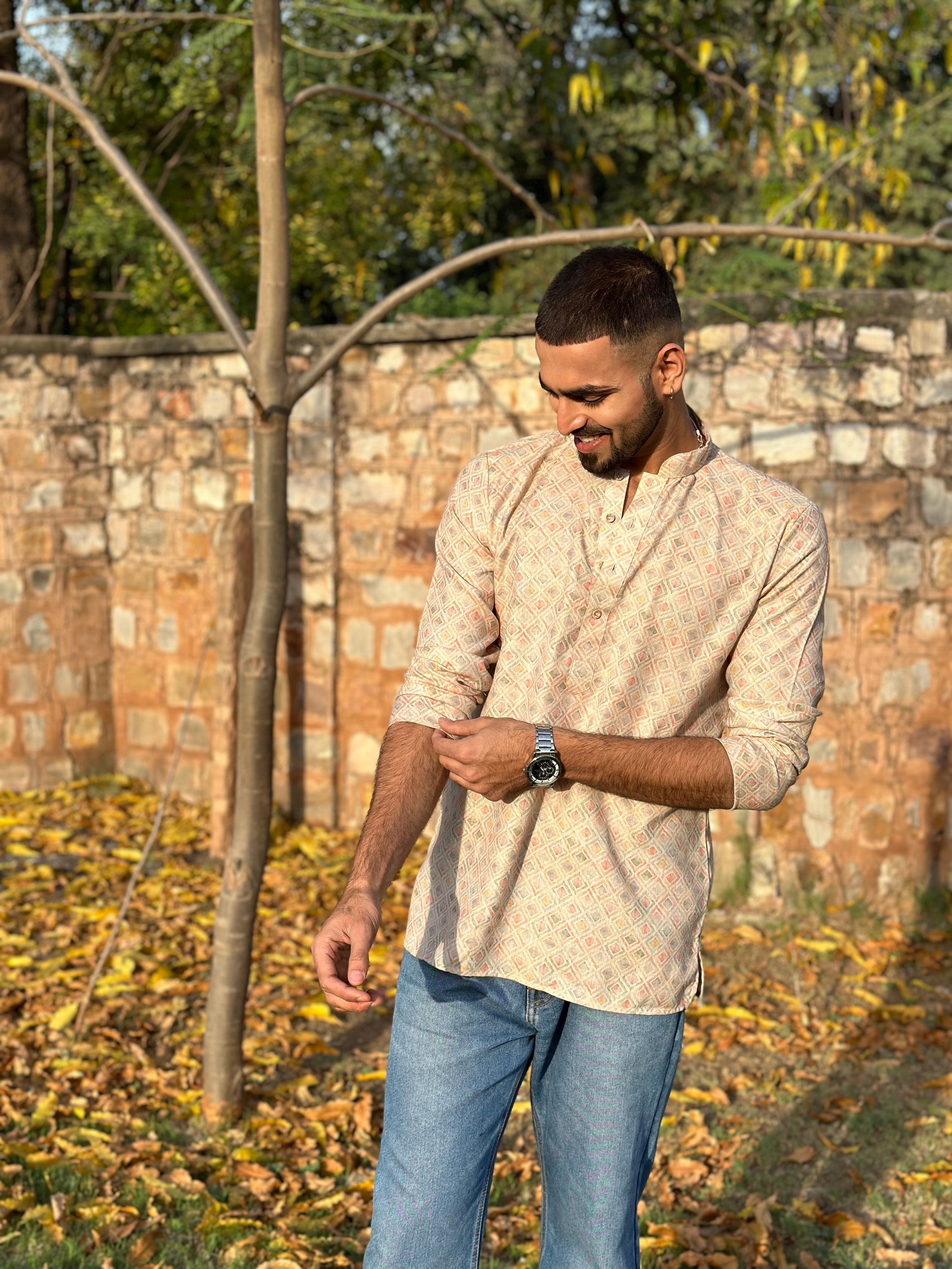 Linen Blended Fabric Shirt