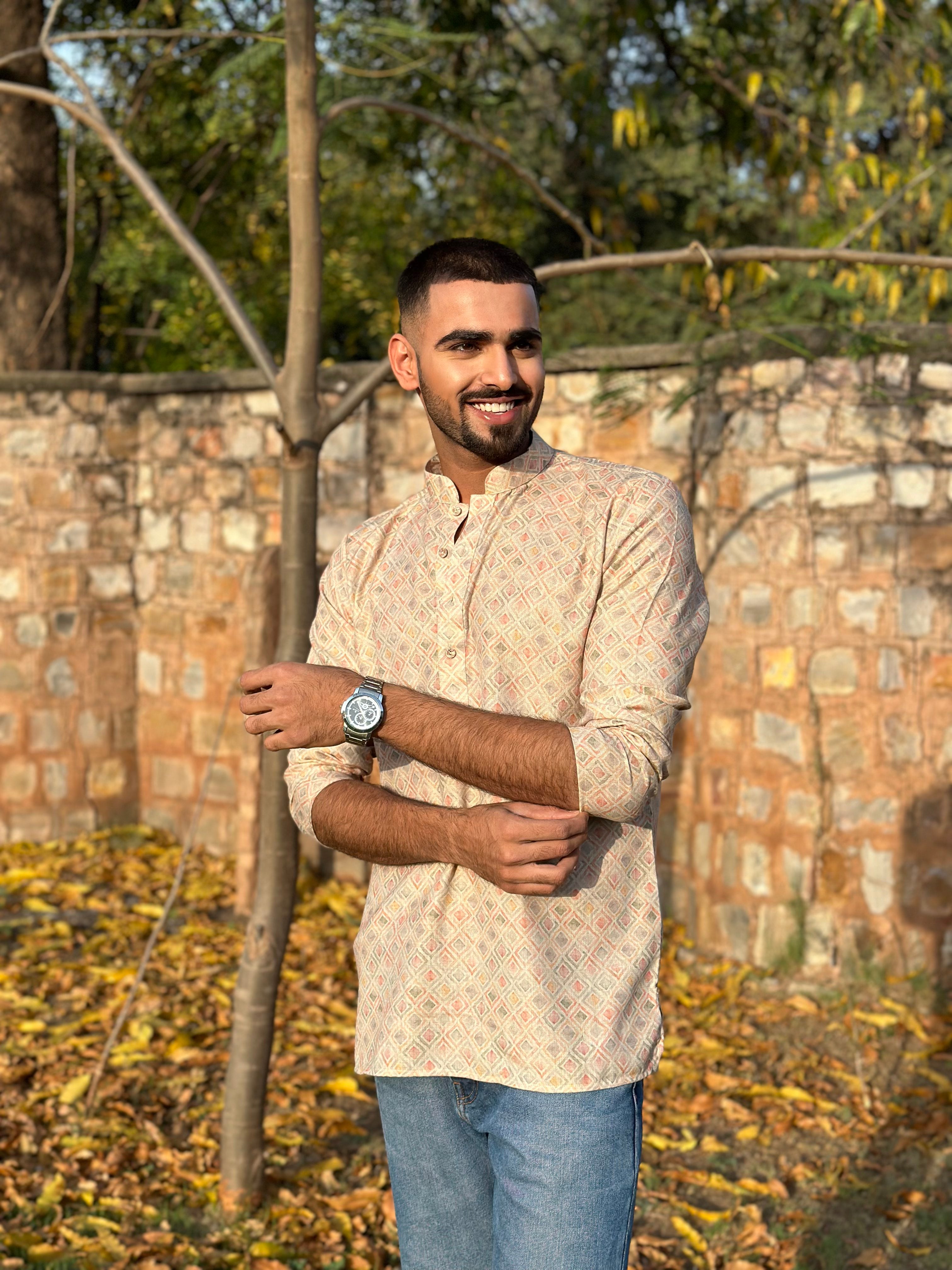 Linen Blended Fabric Shirt