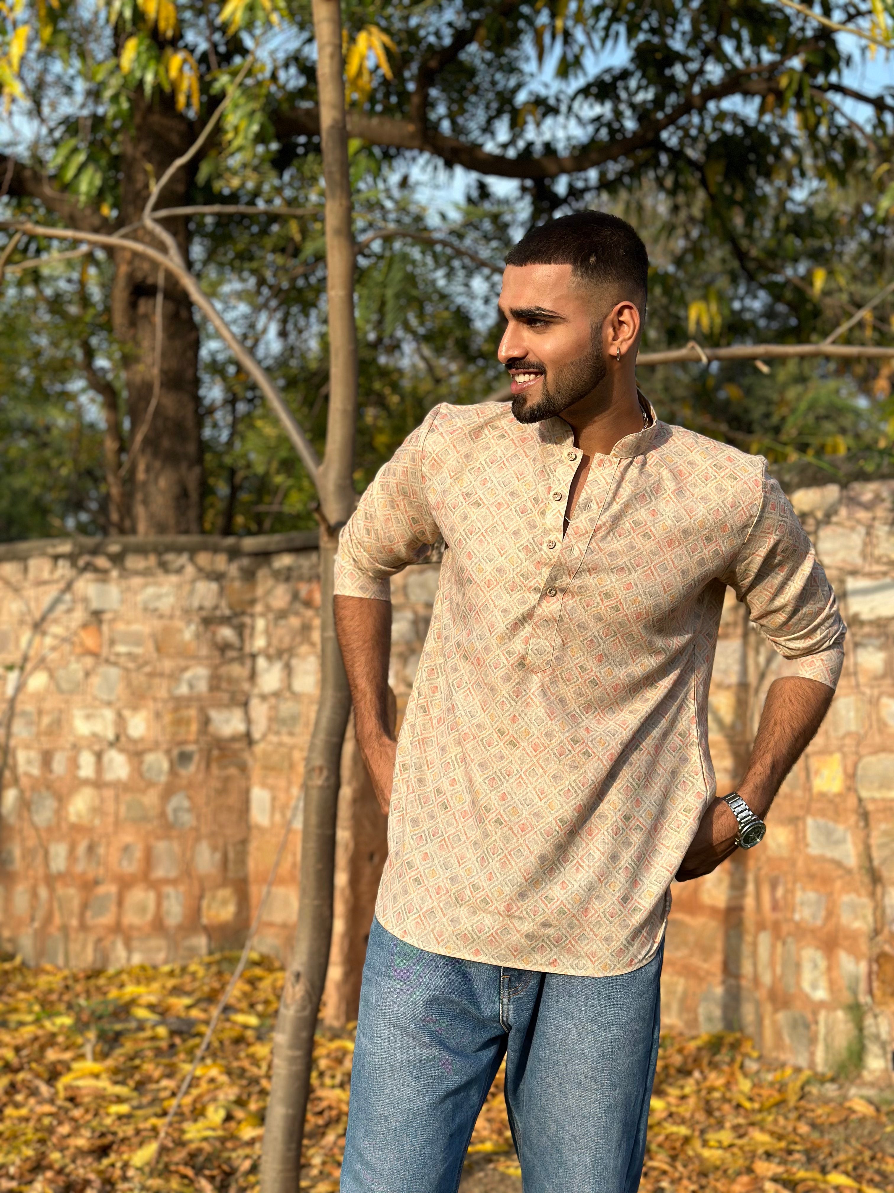 Linen Blended Fabric Shirt