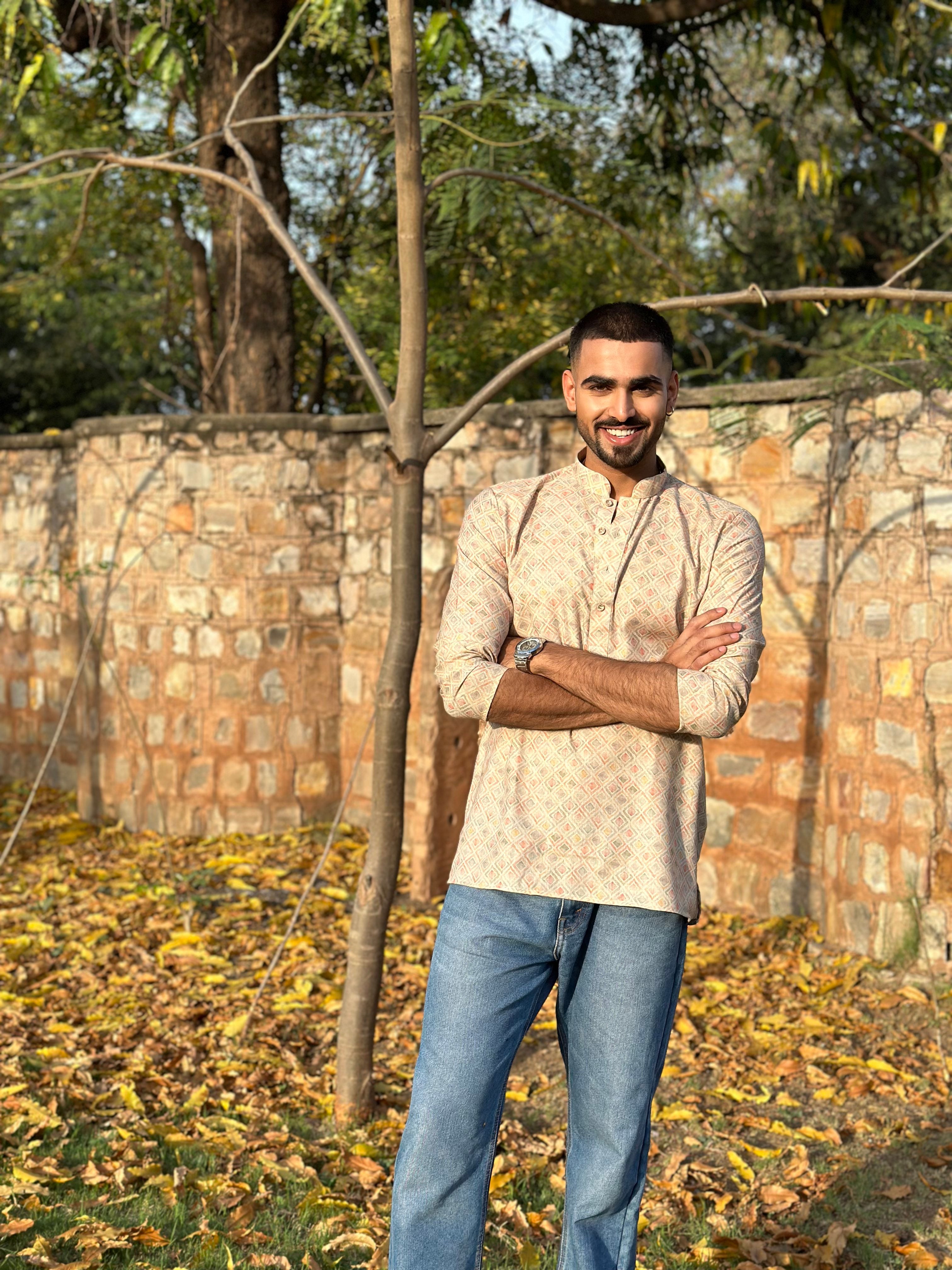 Linen Blended Fabric Shirt