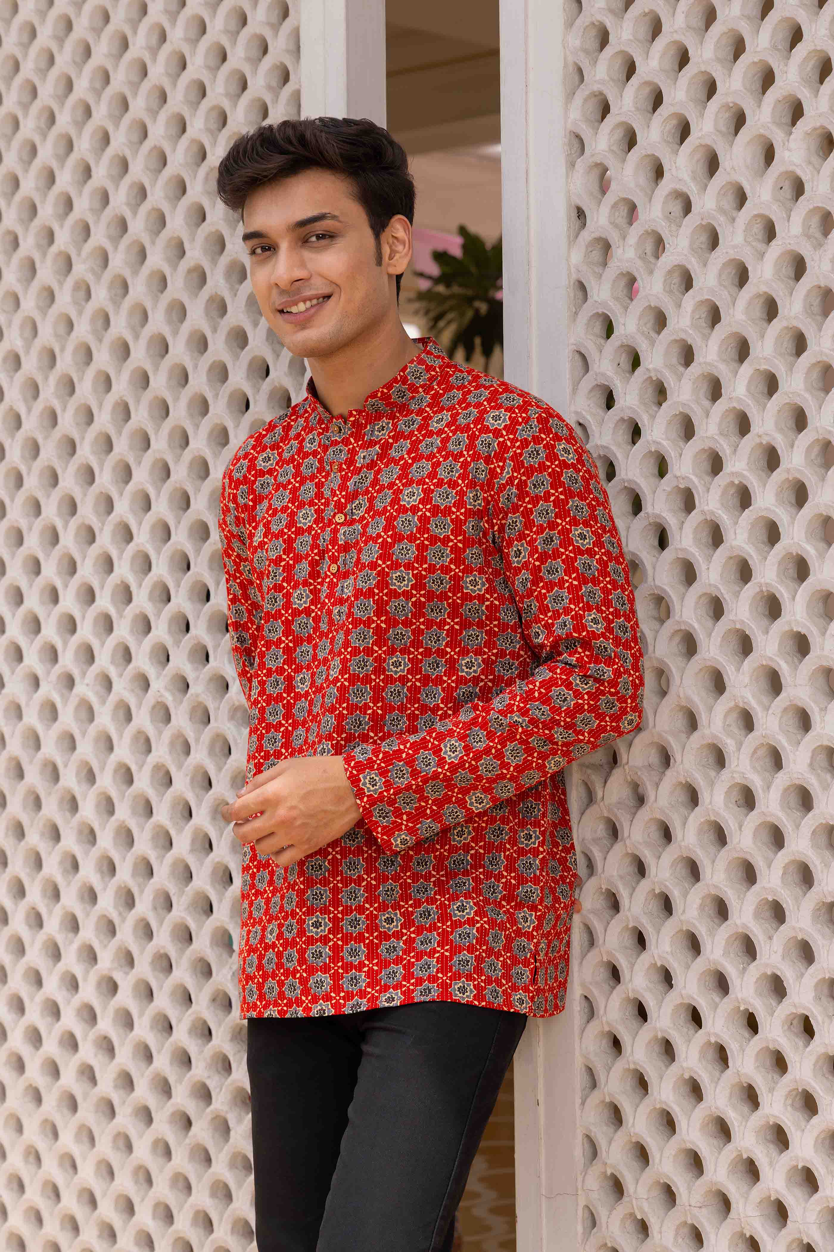 Block Print Cotton Short Kurta