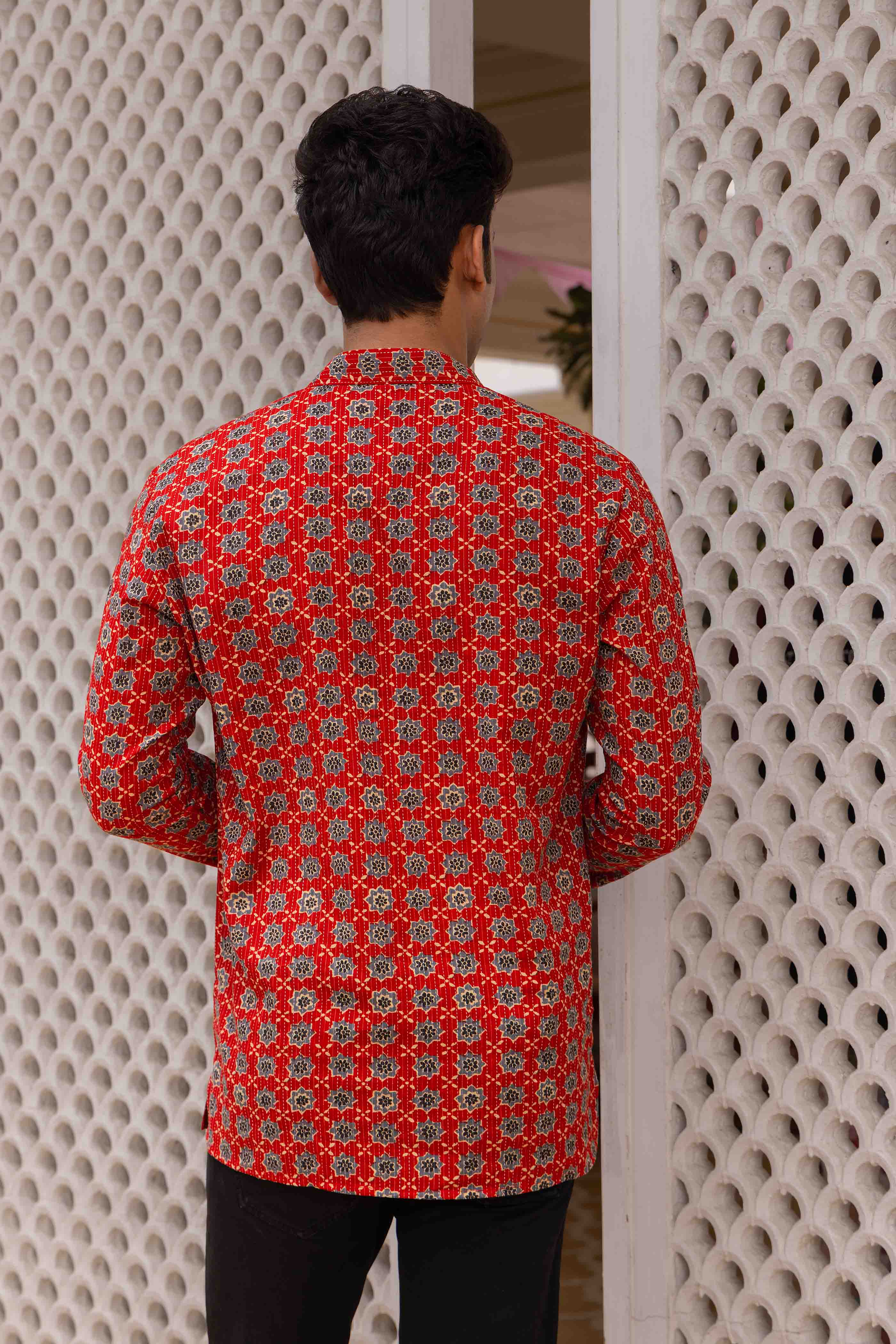 Block Print Cotton Short Kurta