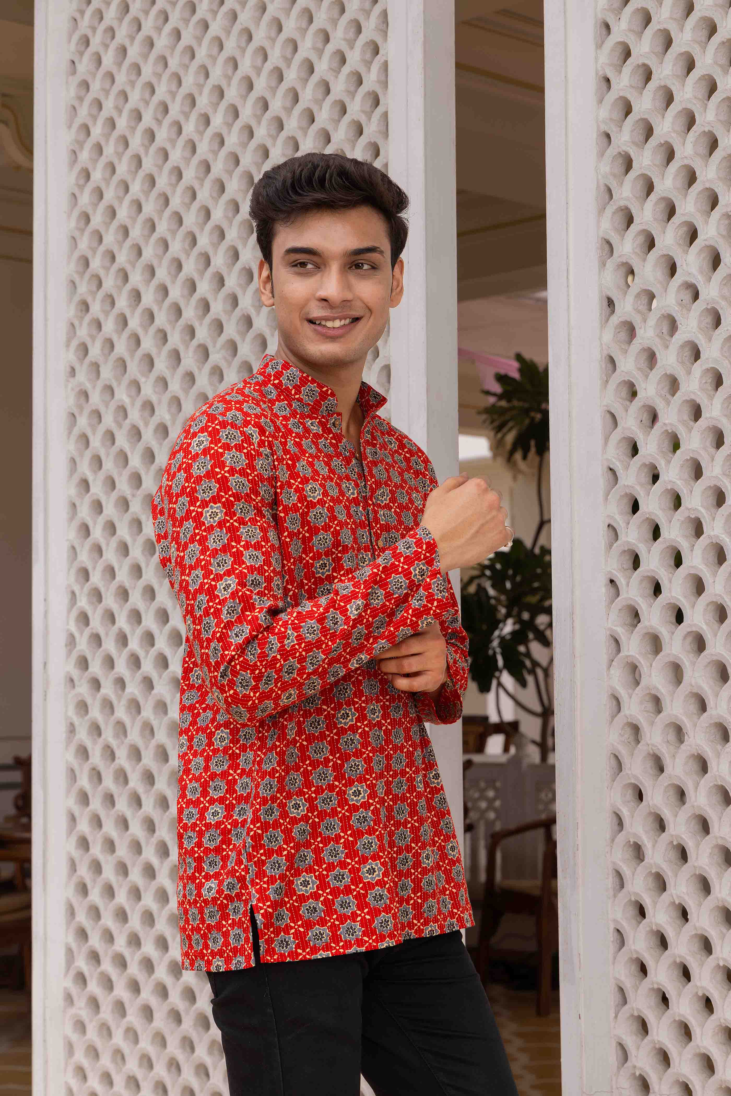 Block Print Cotton Short Kurta