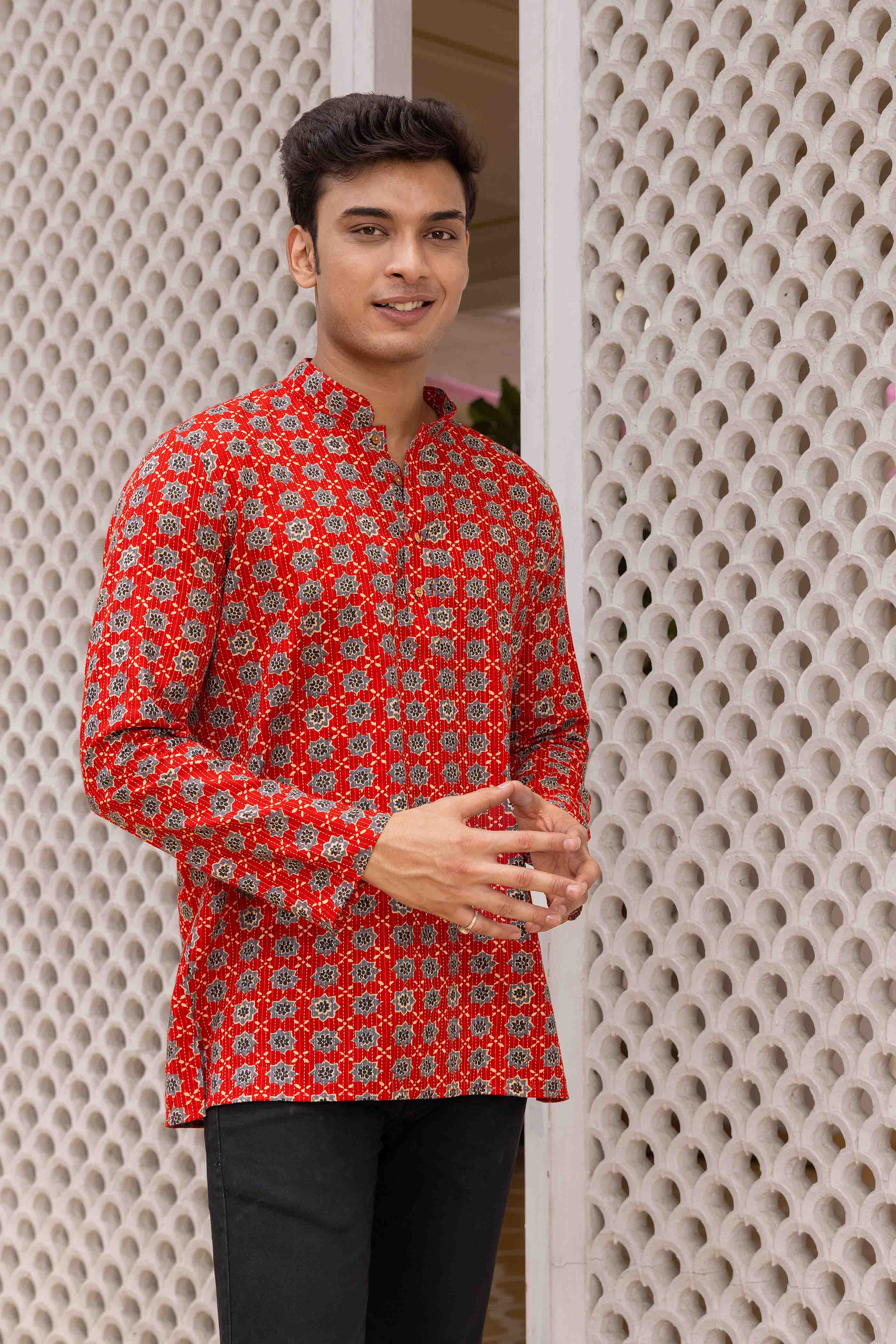 Block Print Cotton Short Kurta
