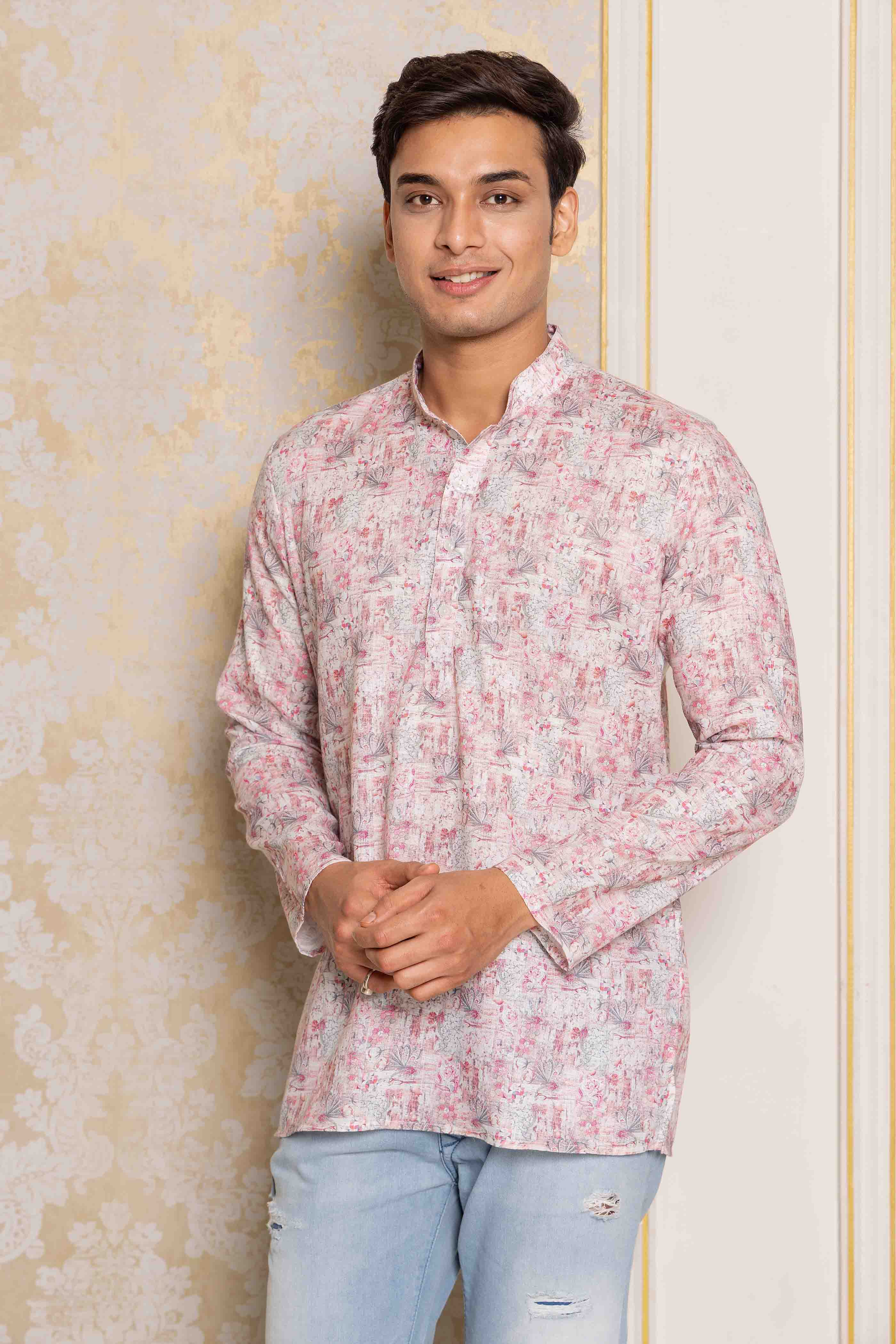 Abstract Printed Short Kurta