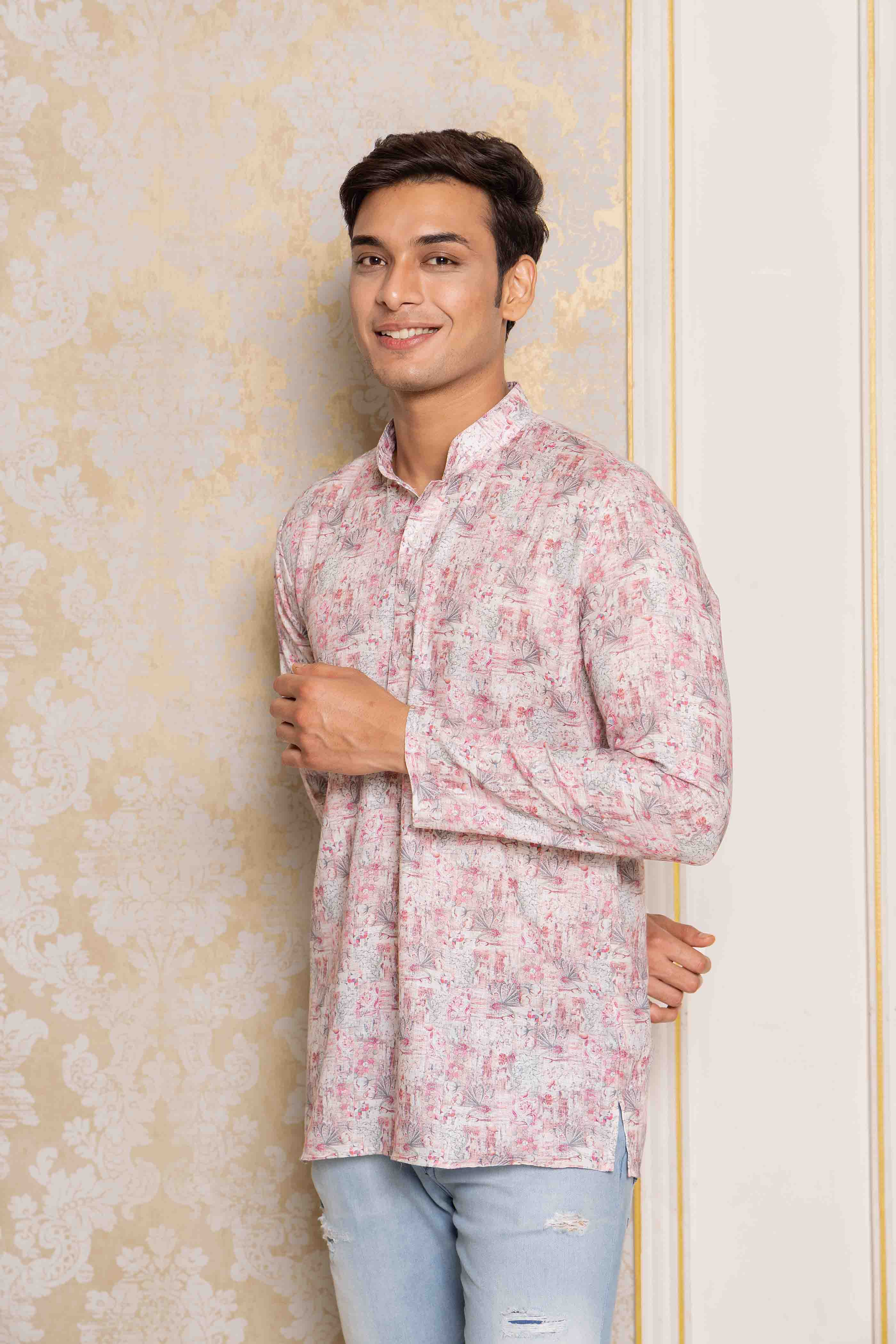 Abstract Printed Short Kurta