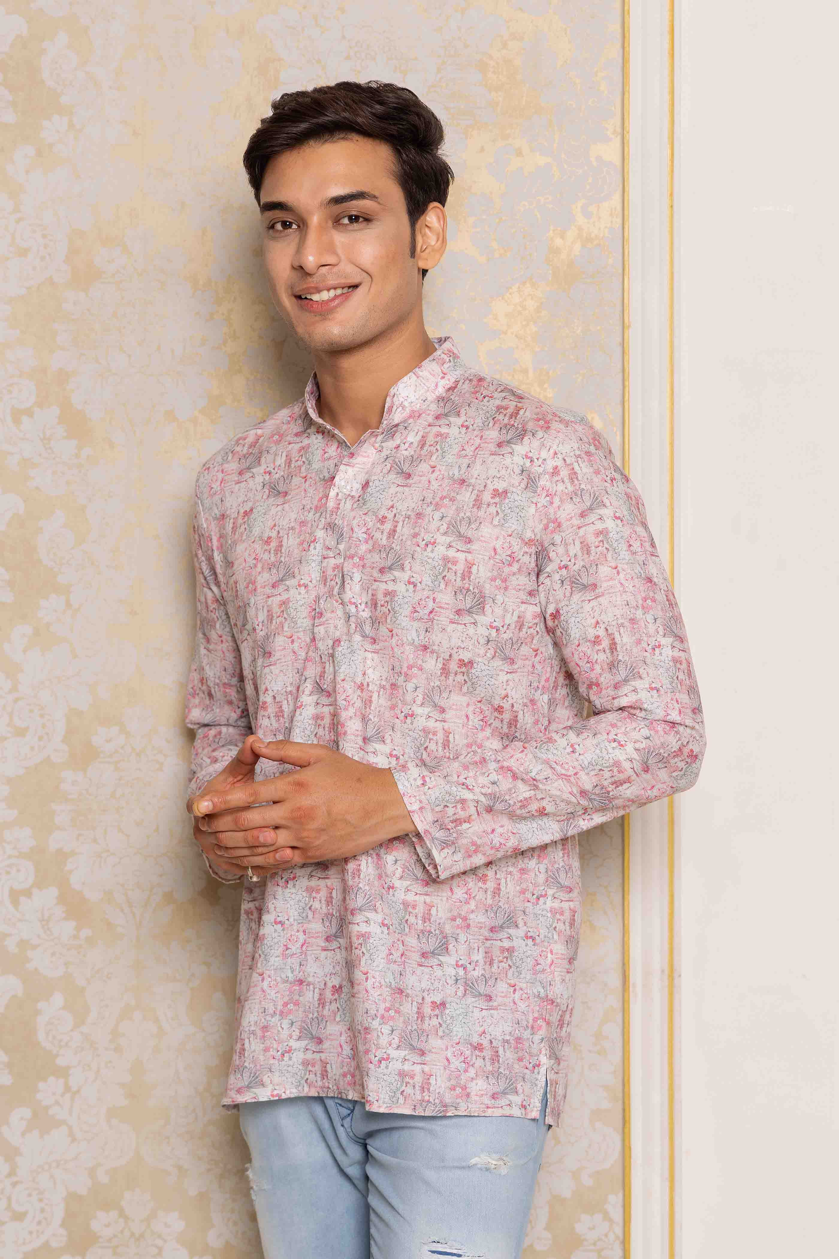 Abstract Printed Short Kurta