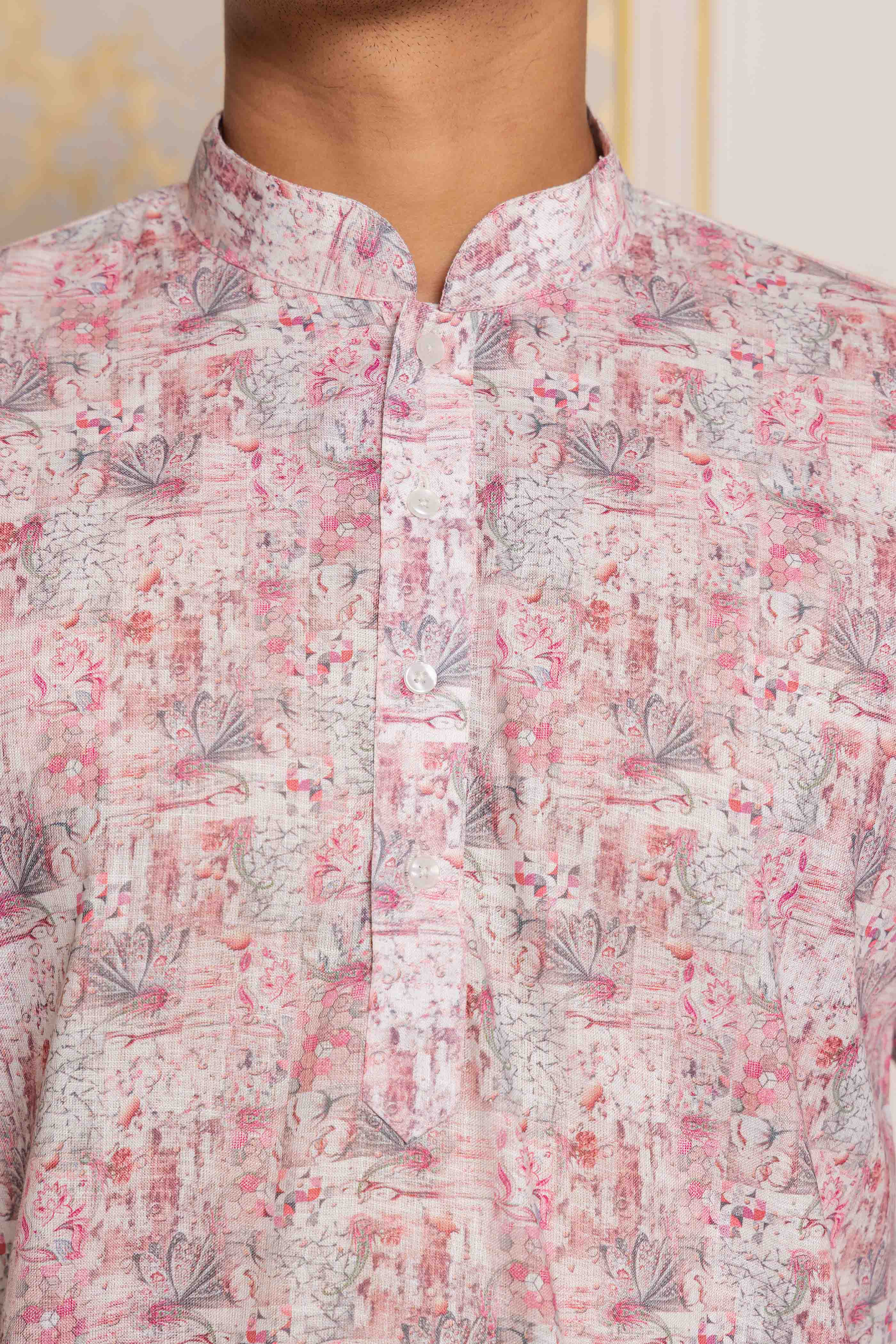 Abstract Printed Short Kurta