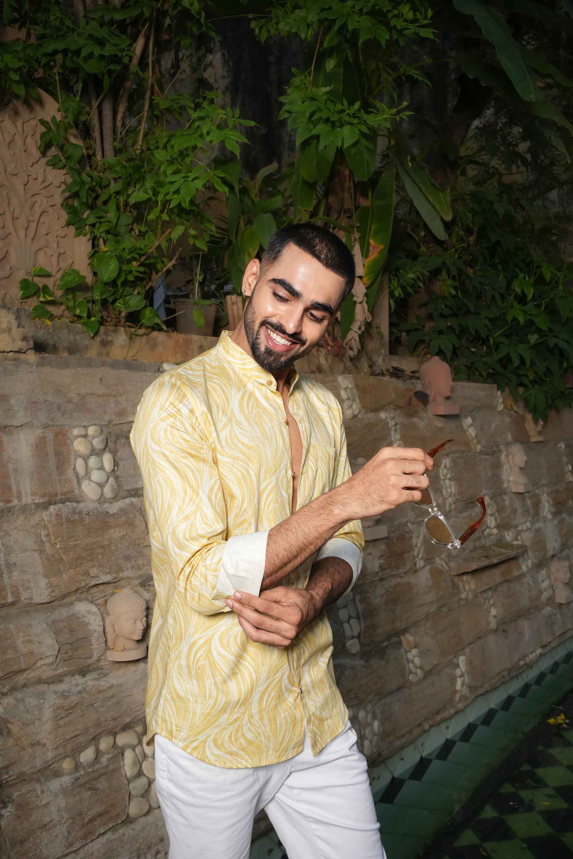 Yellow Stroke's Shirt