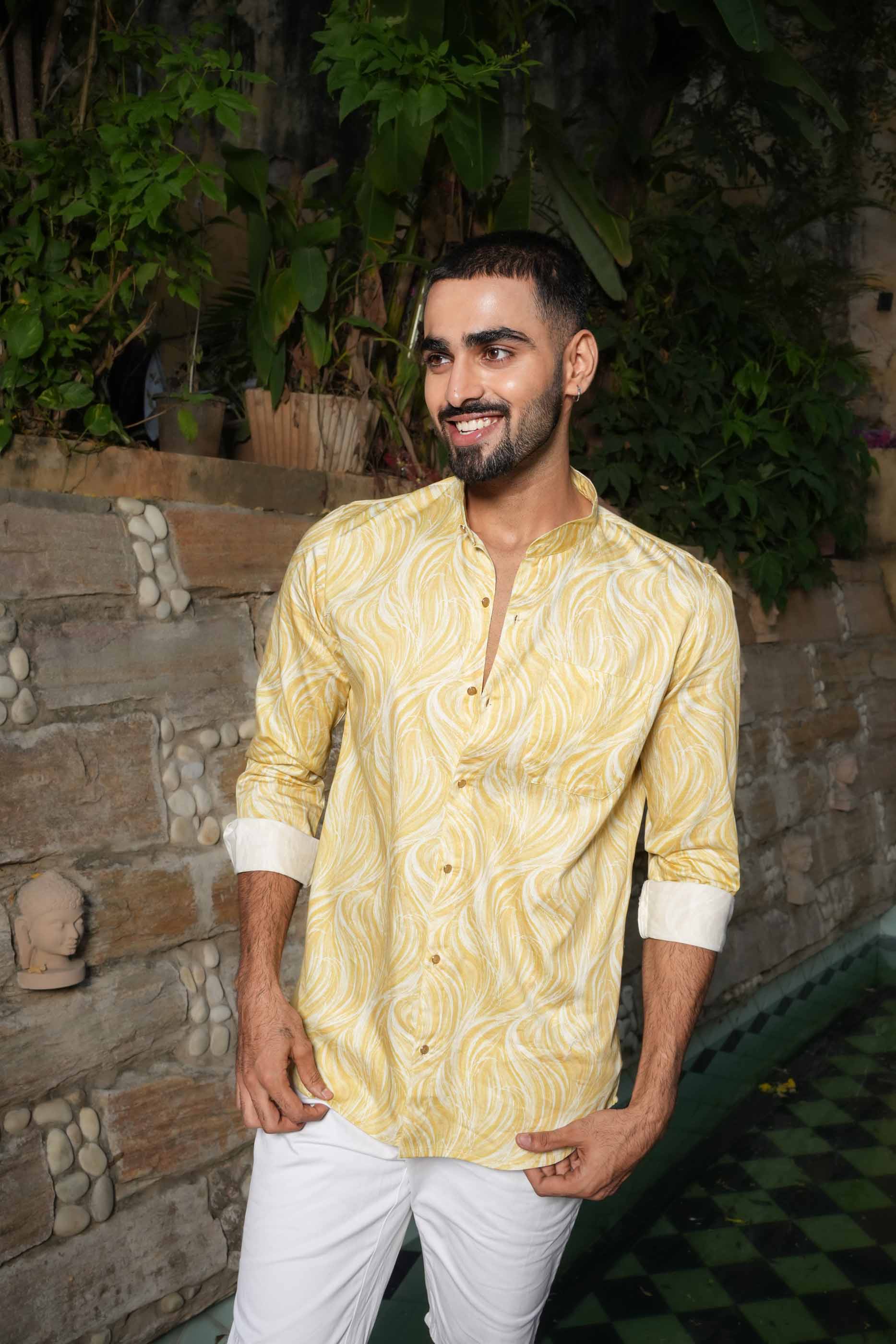 Yellow Stroke's Shirt