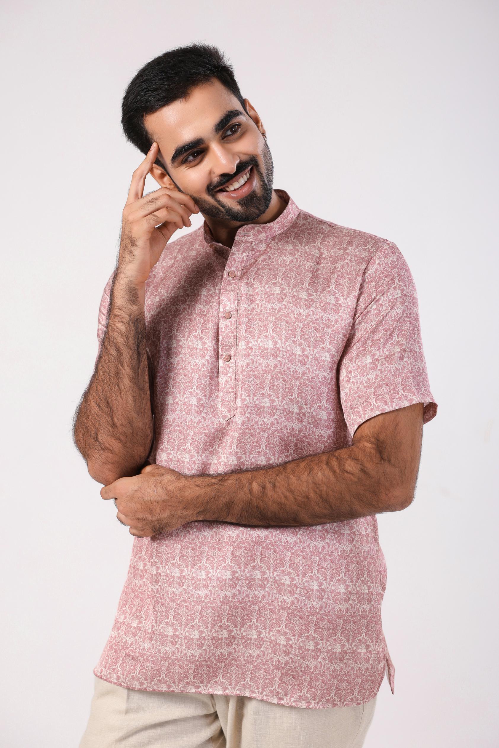 Pink Short Shirt Kurta