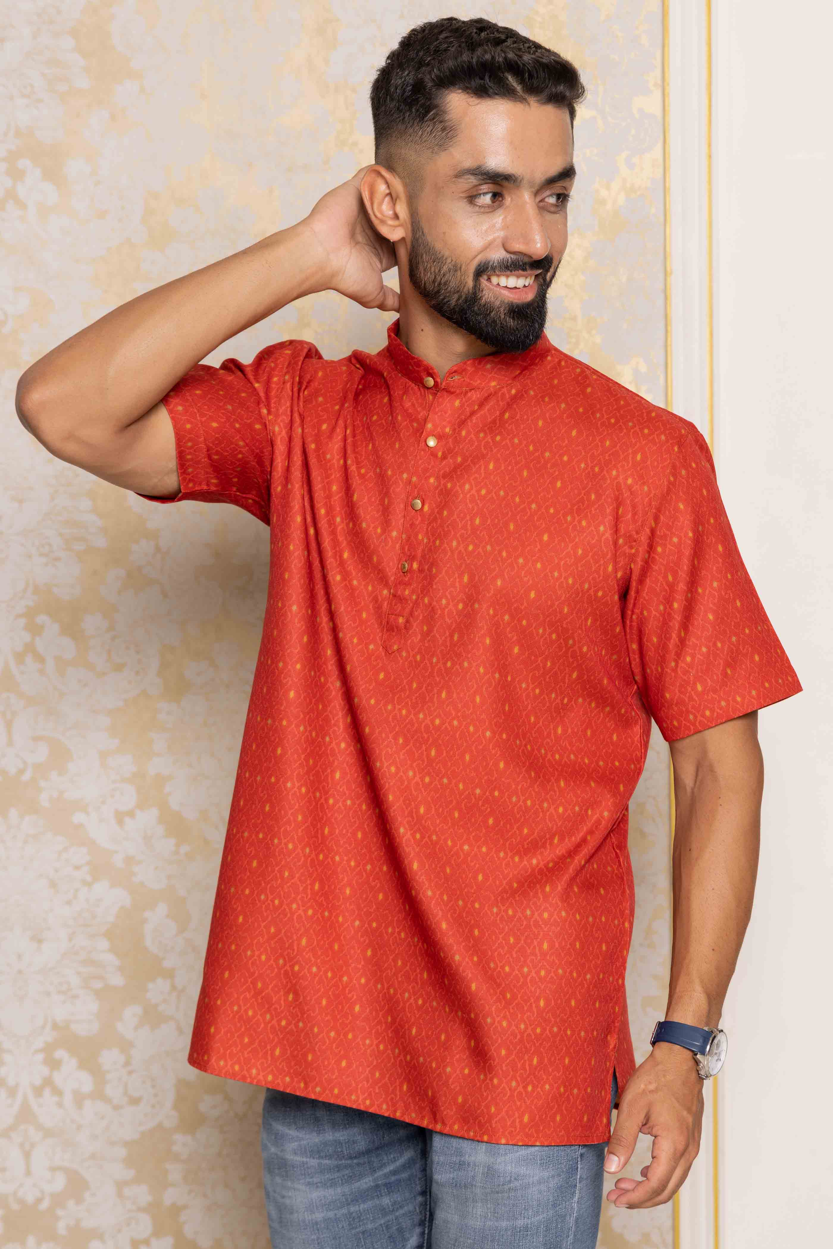 Red Short Kurta