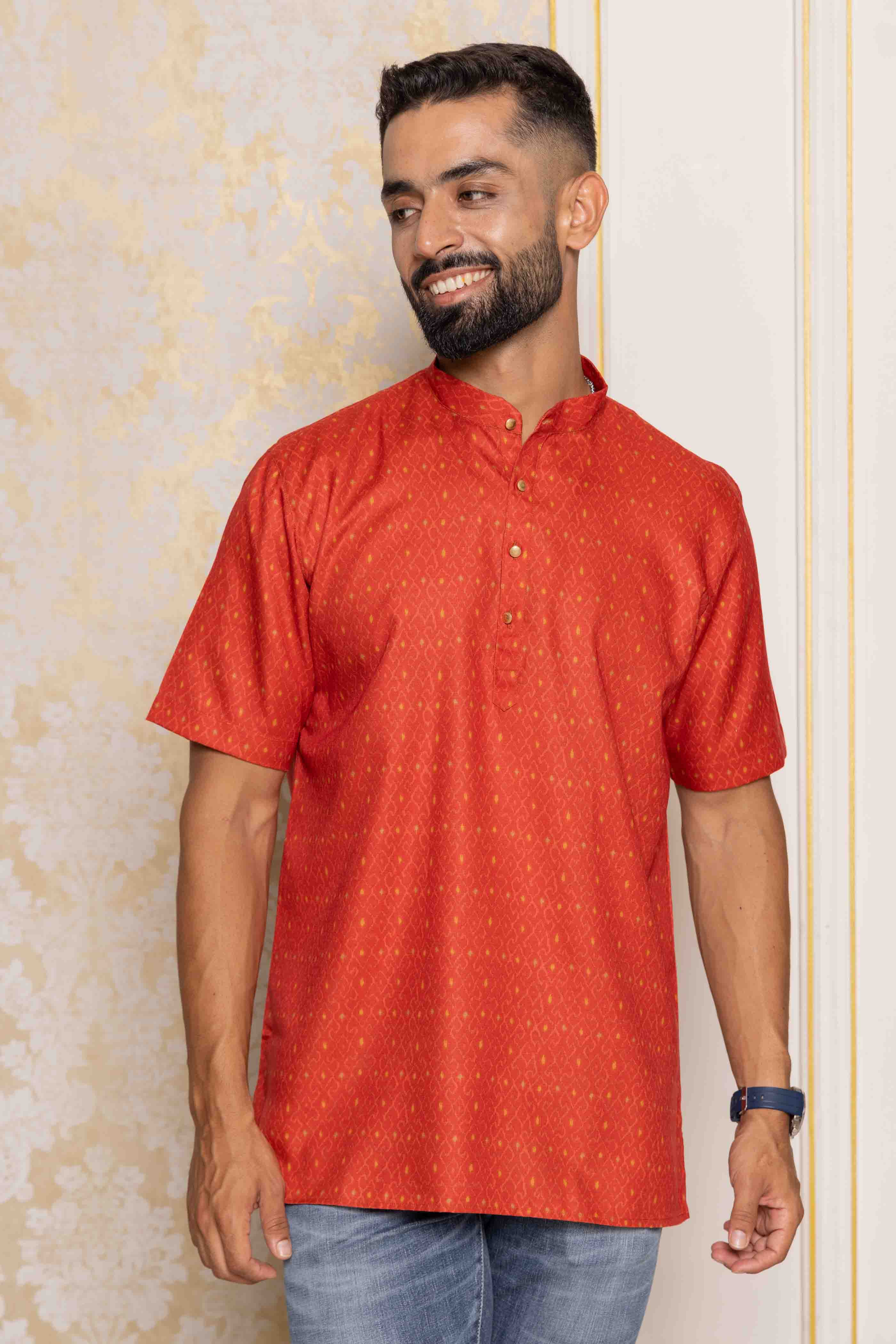 Red Short Kurta